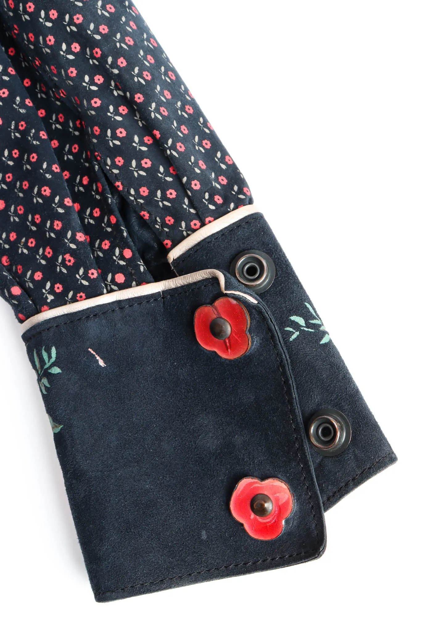 Rose Floral Leather Shirt