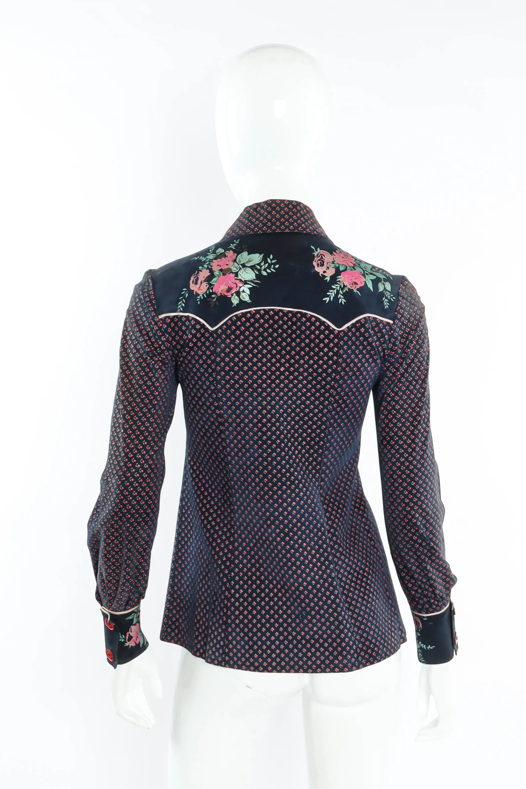 Rose Floral Leather Shirt