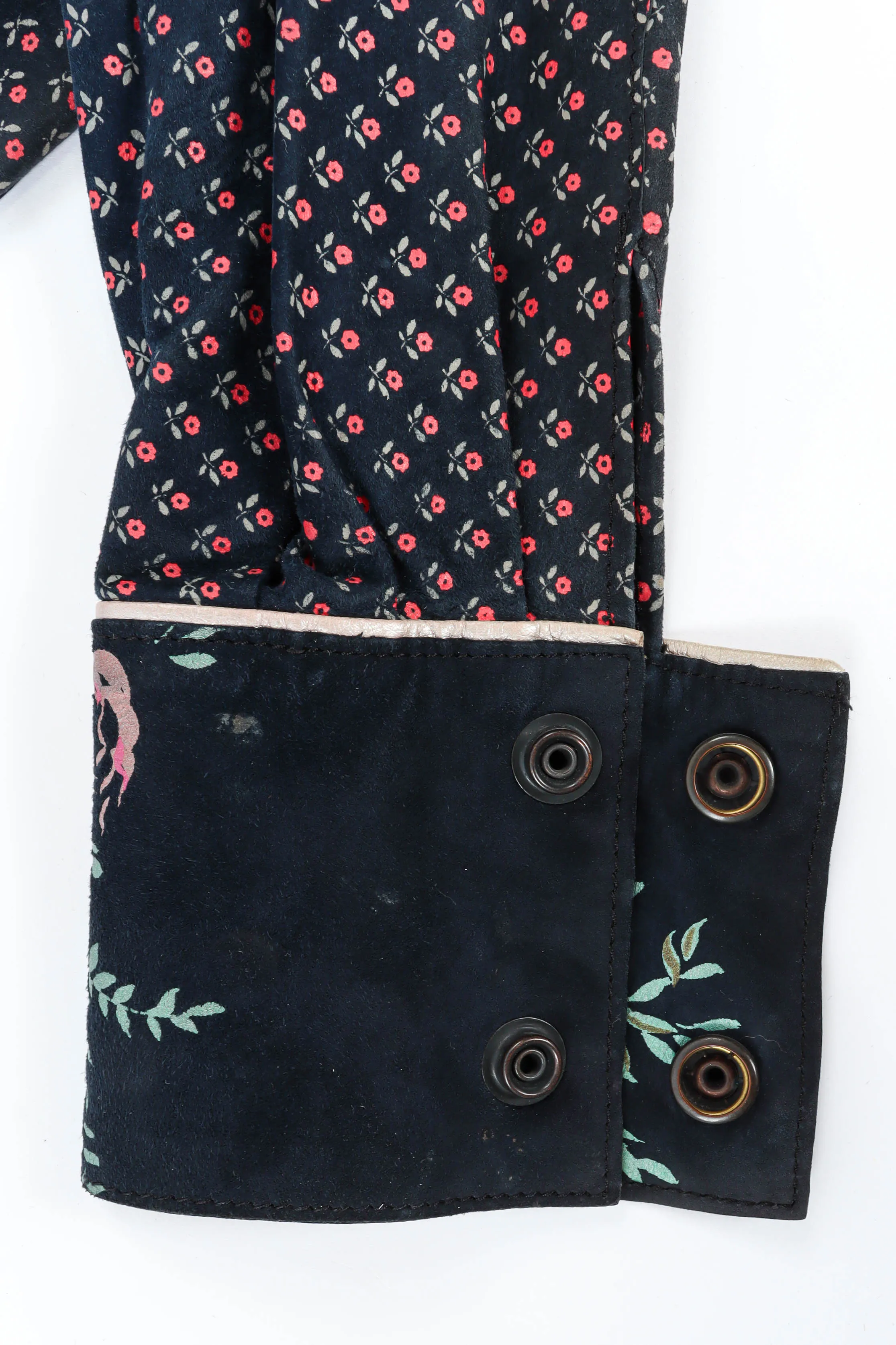 Rose Floral Leather Shirt