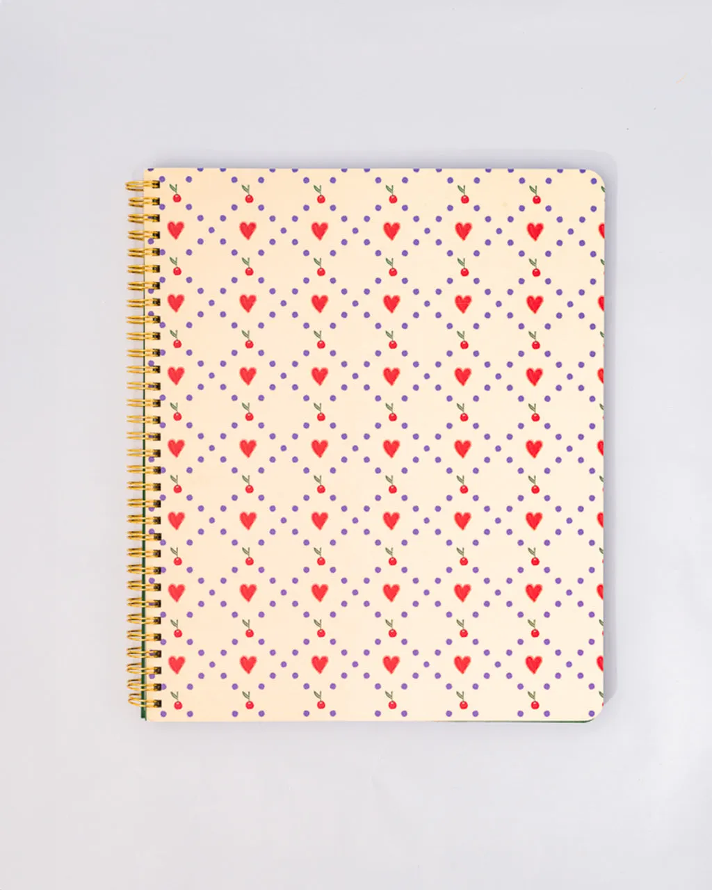 ROUGH DRAFT LARGE NOTEBOOK - CHERRY HEARTS