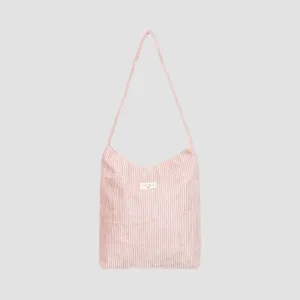 Roxy Under Clouds Corduroy Tote Bag Ash Rose - Womens