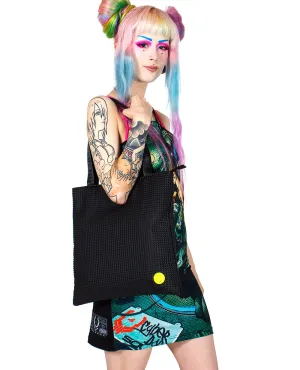 RUBBERIZED SHOPPER TOTE BAG