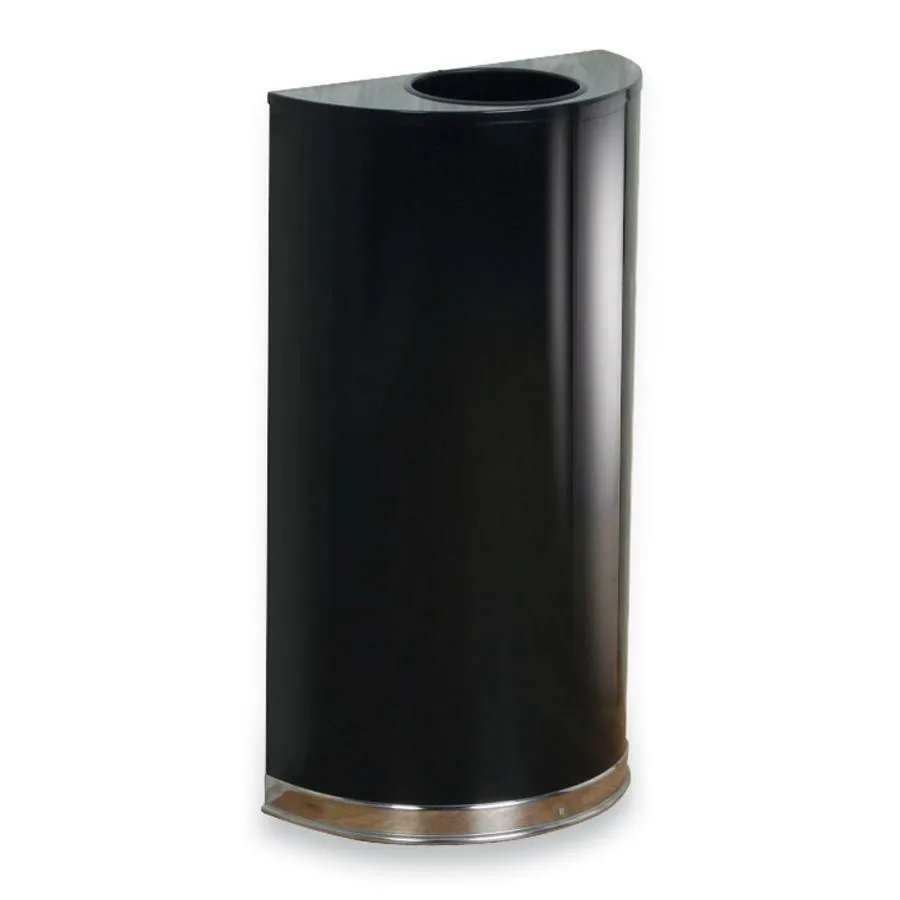 Rubbermaid Commercial 12 Gallon Half Round Steel Receptacle