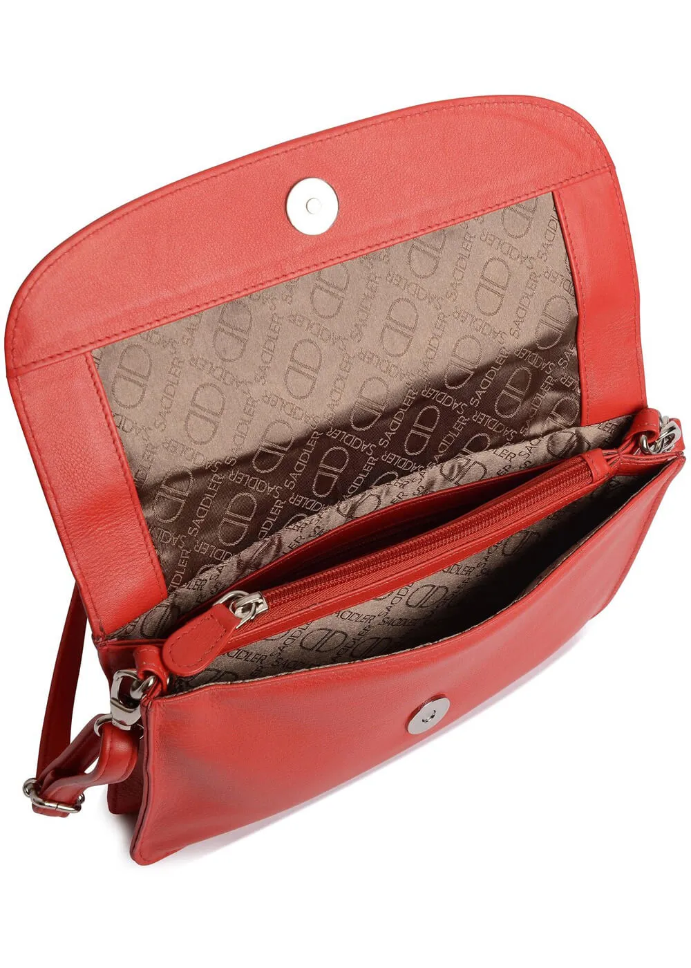 Saddler Olivia Leather Shoulderbag Red