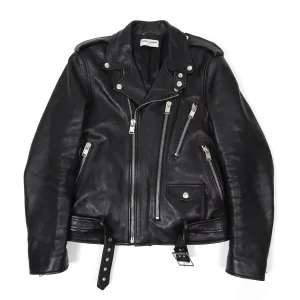 Saint Laurent Leather L17 Biker Jacket Size 46