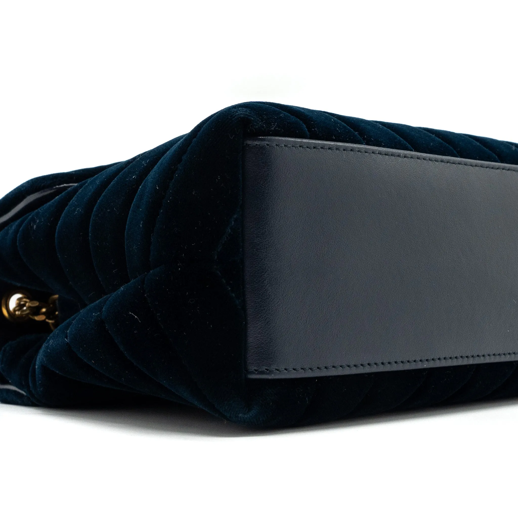Saint Laurent /YSL Medium Lou Lou In Velvet Blue GHW