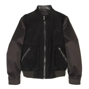 Salvatore Ferragamo Lamb Leather Bomber Jacket Size 48