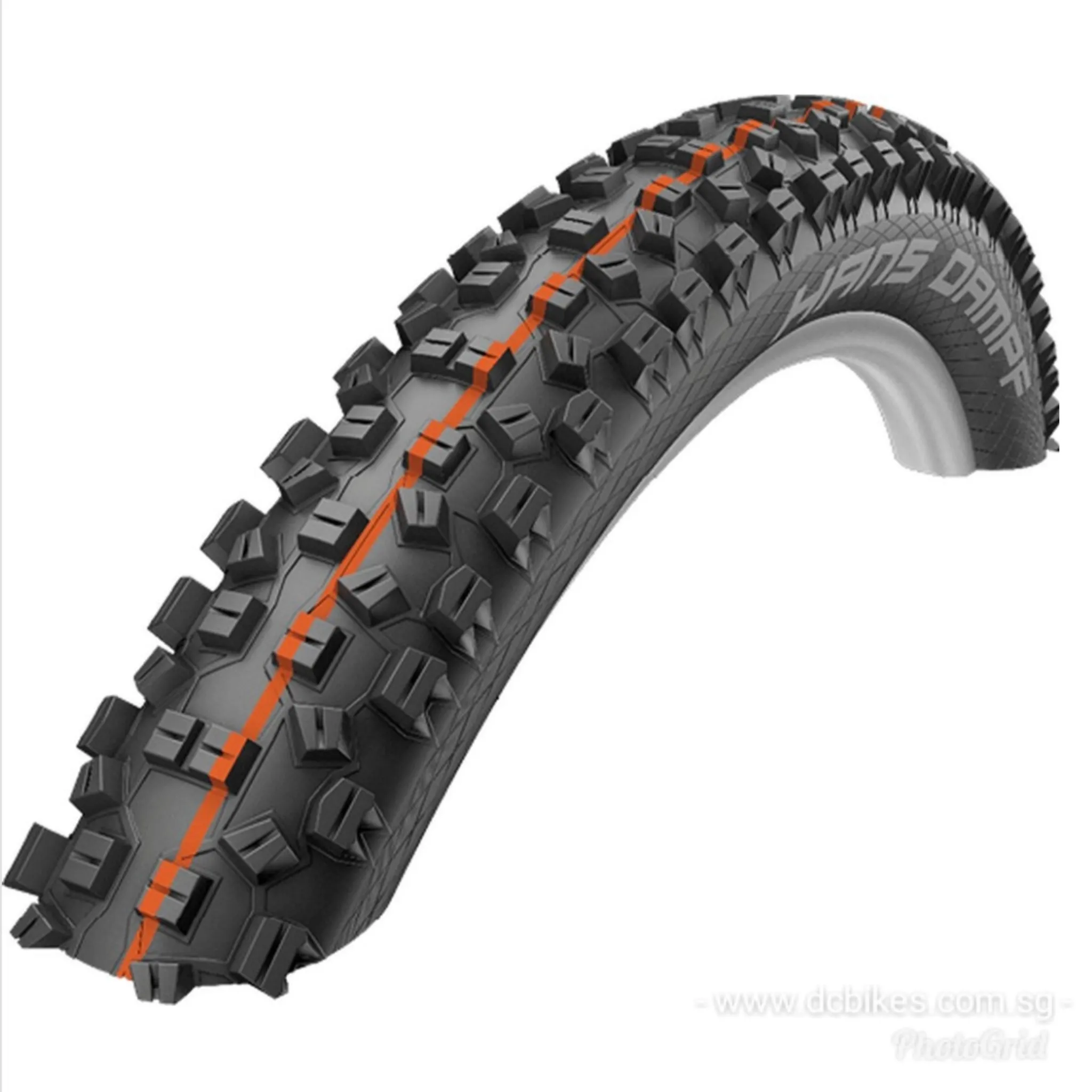 Schwalbe 26 X 2.35 Hans Dampf Addix Super Gravity MTB Tubeless Ready Folding Tyres (1 Tire)