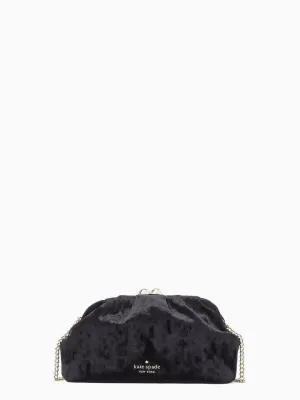 Scrunchy Crushed Velvet Convertible Clutch