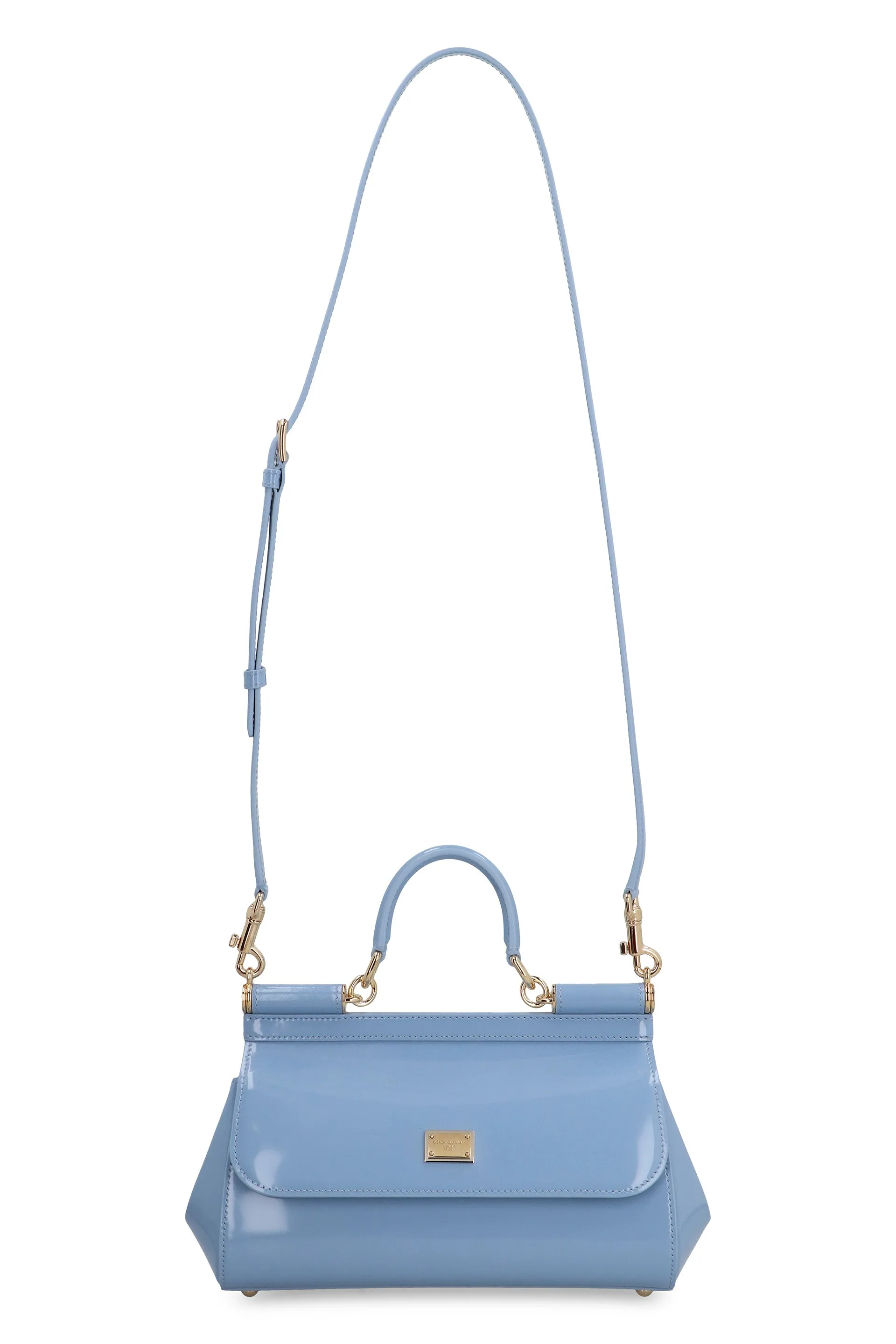 Sicily media Patent leather handbag