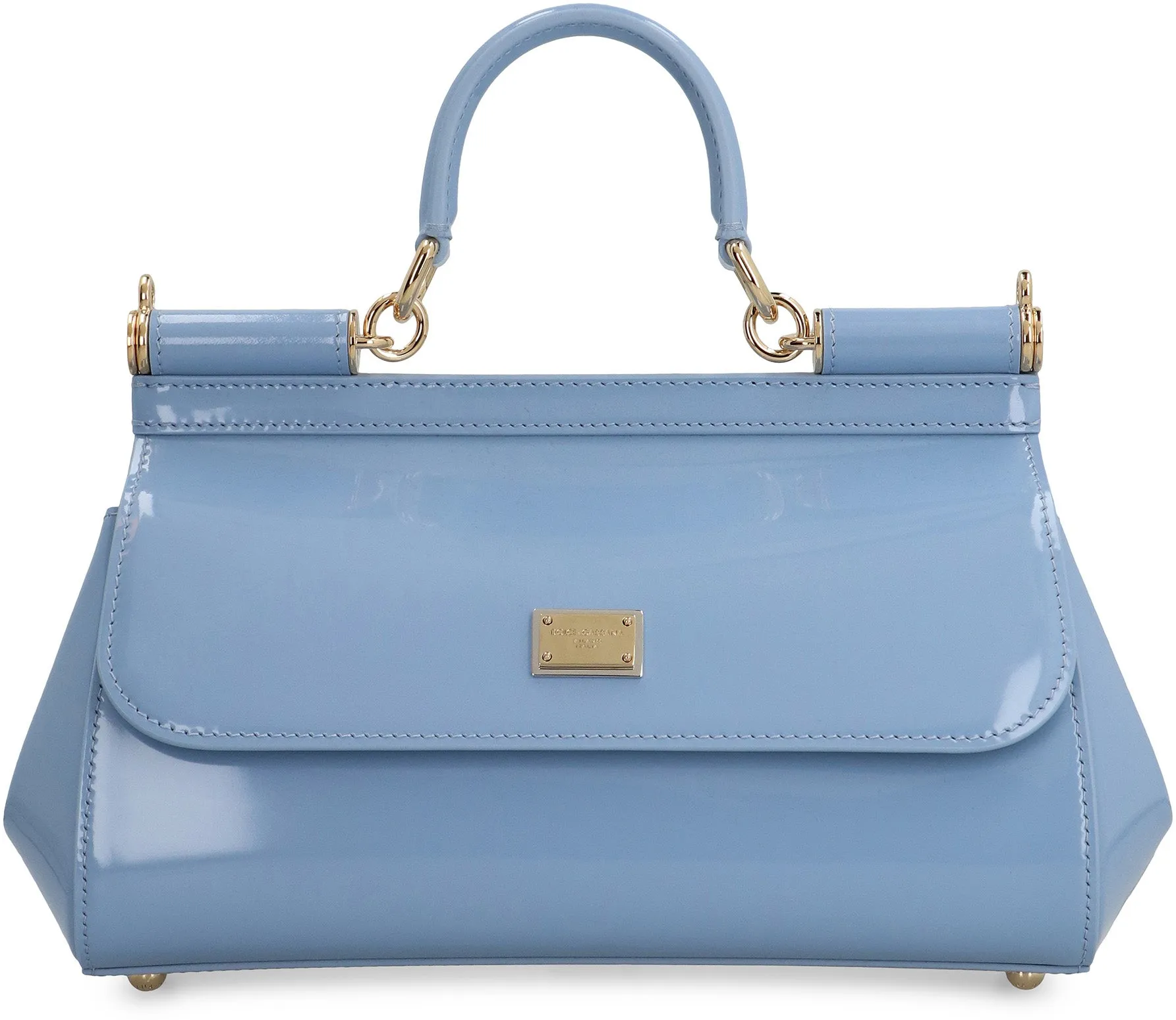 Sicily media Patent leather handbag