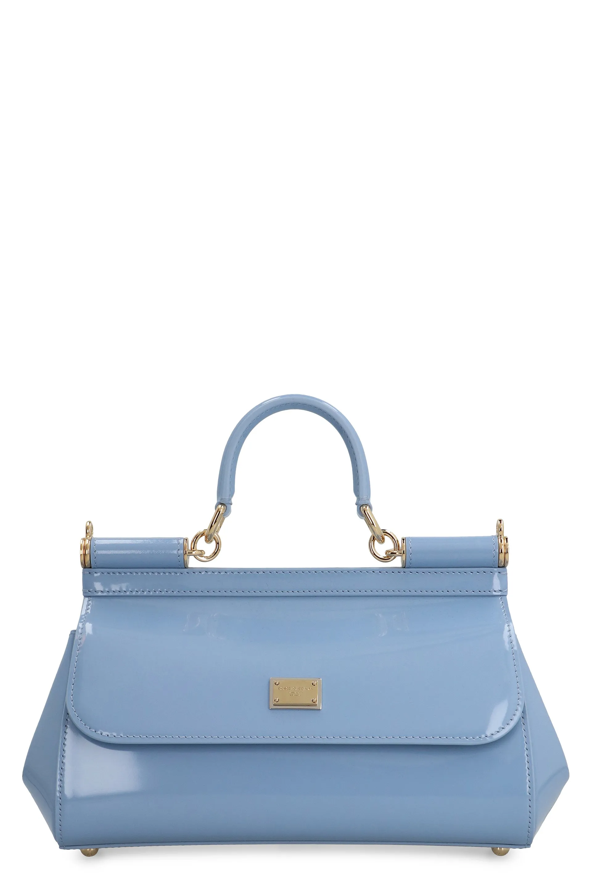 Sicily media Patent leather handbag