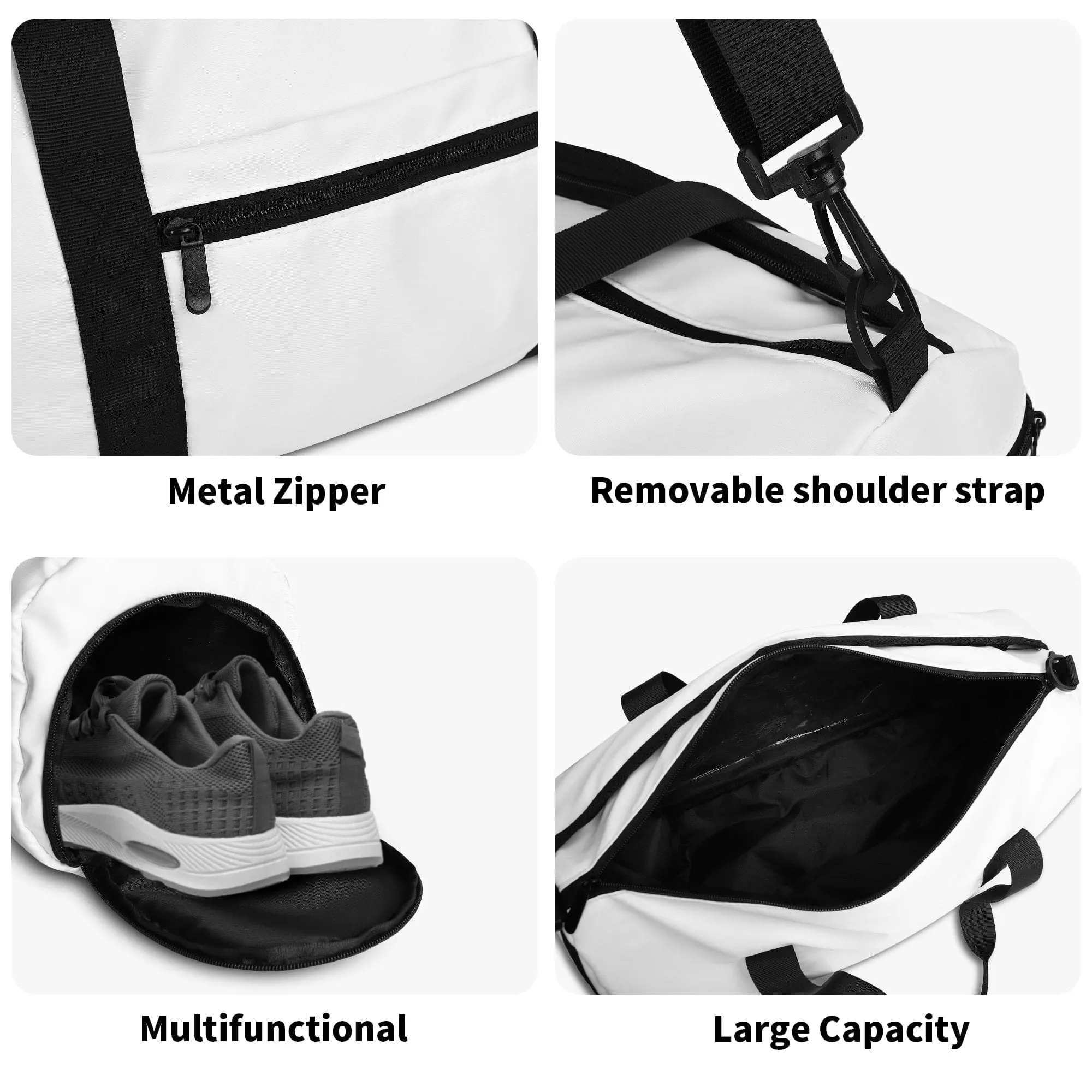 Skulls Flowers Fashion Sports Luggage, Gym or Duffle Bag
