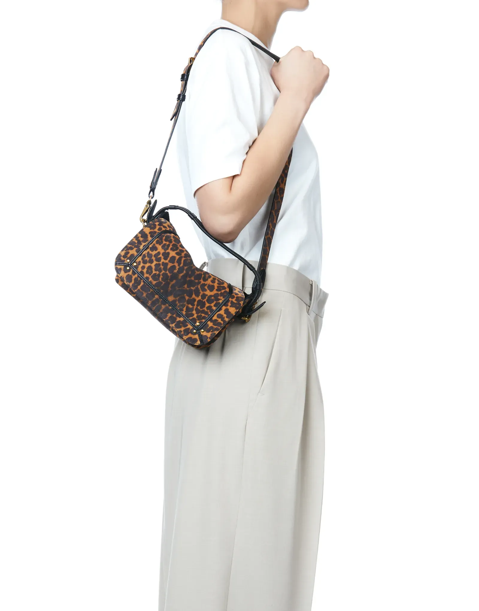 Small Pepito Handbag in Leo Chamois