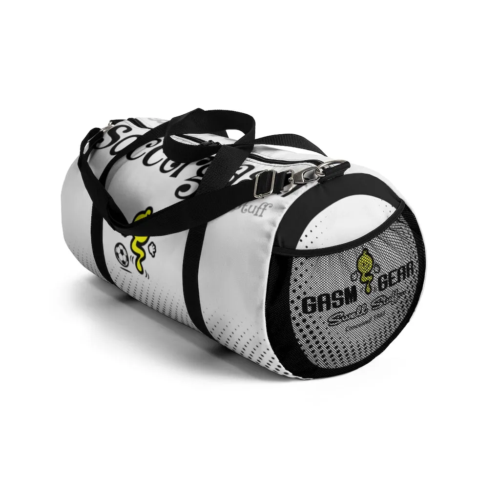 SOCCERGASM-WHITE Duffel Bag