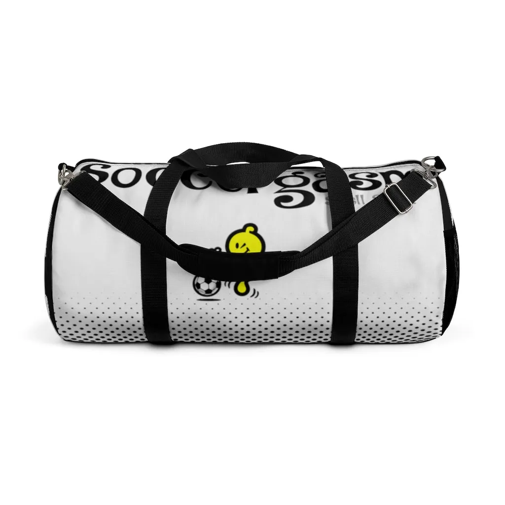SOCCERGASM-WHITE Duffel Bag