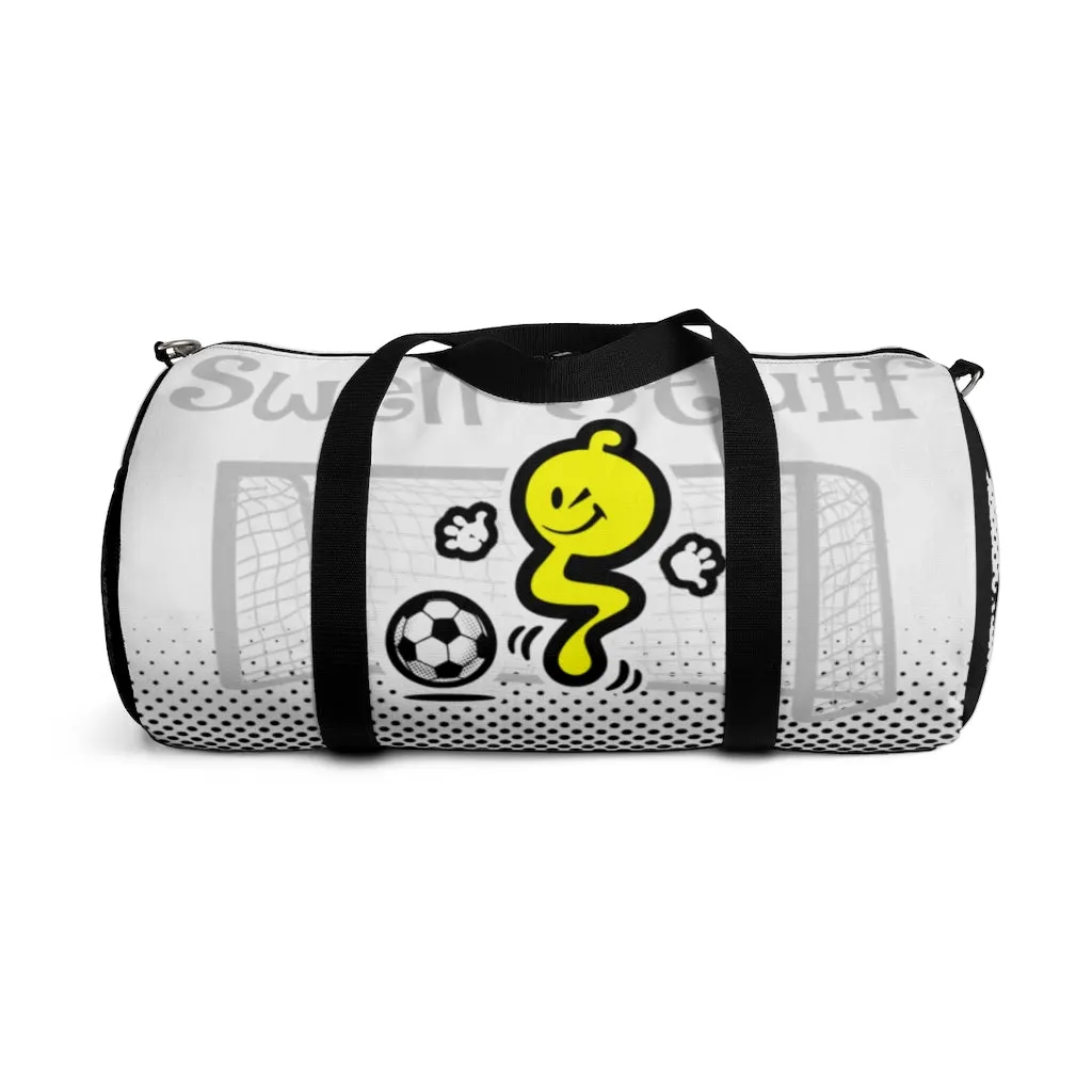 SOCCERGASM-WHITE Duffel Bag