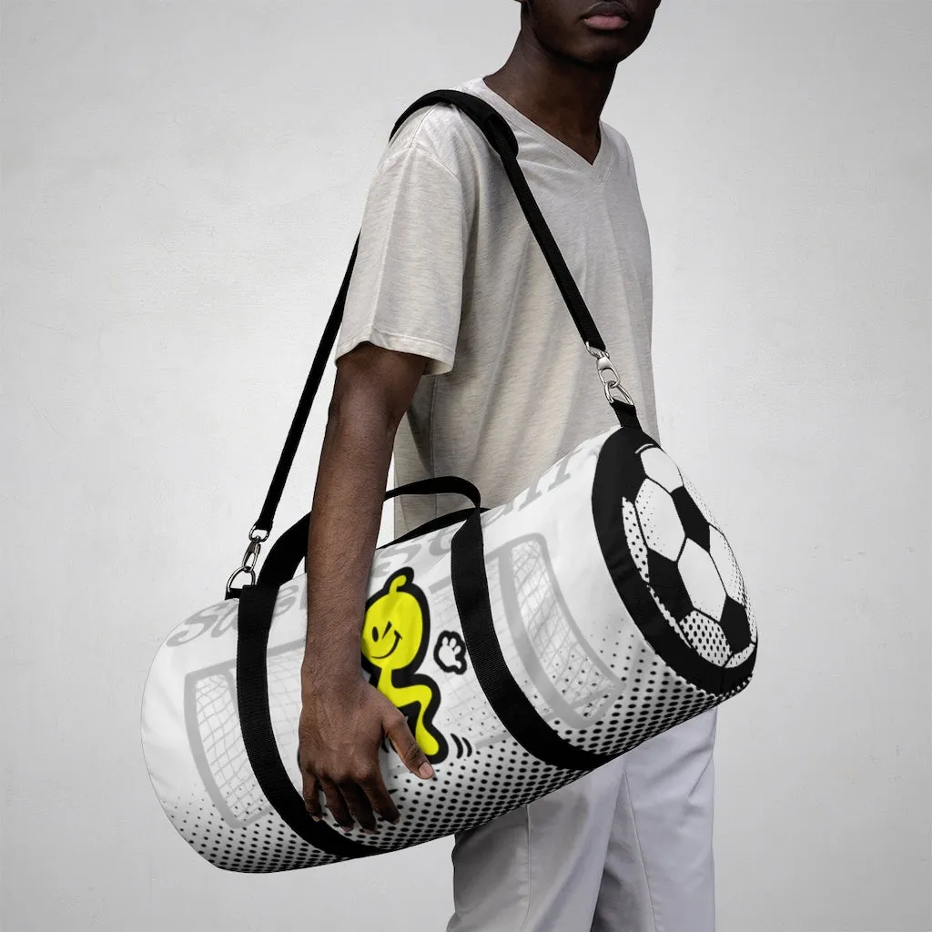 SOCCERGASM-WHITE Duffel Bag