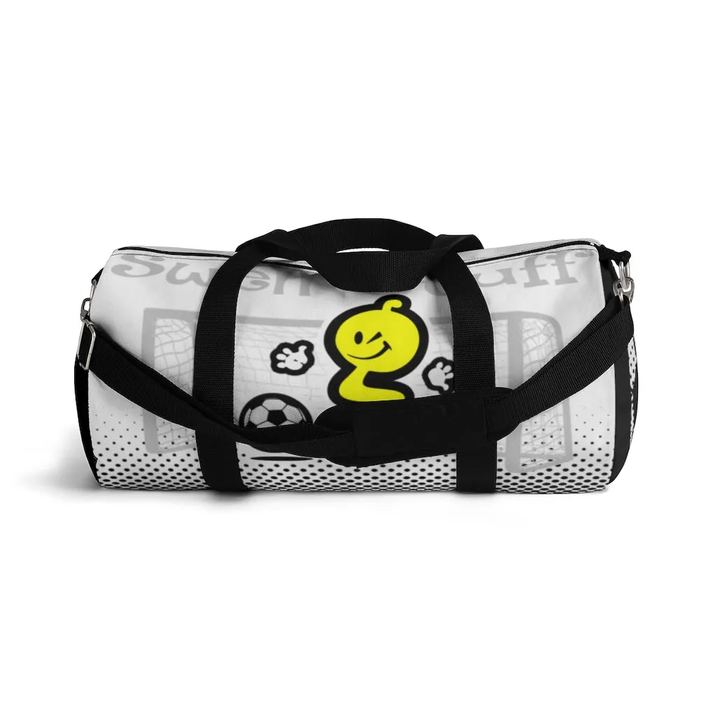 SOCCERGASM-WHITE Duffel Bag