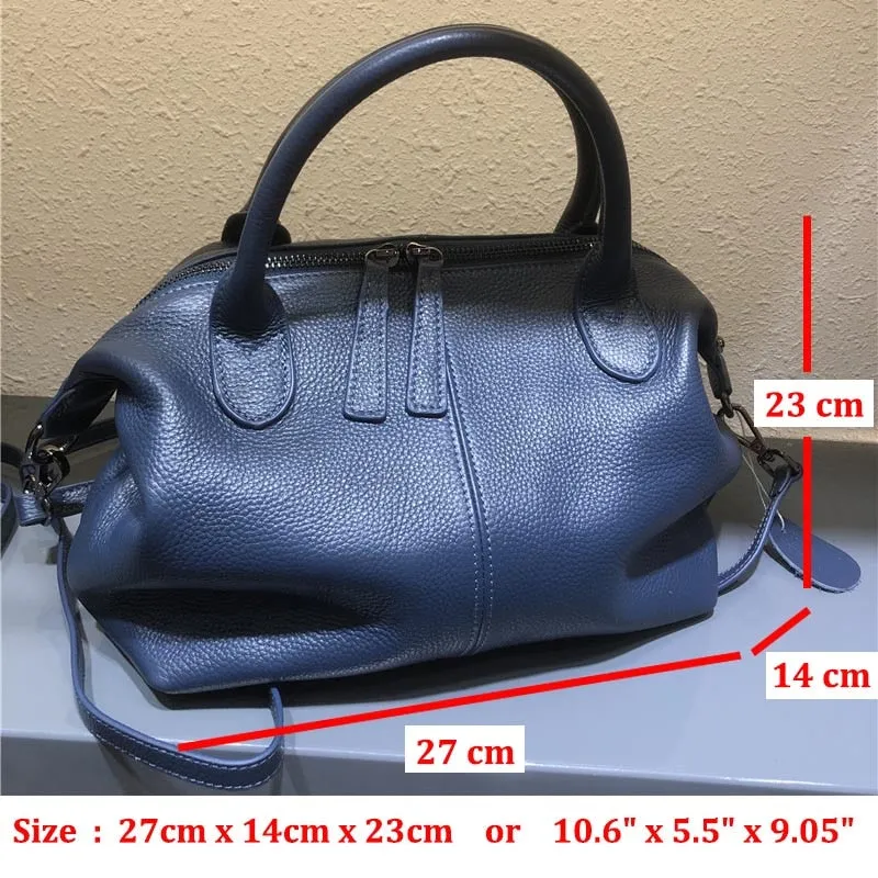 Soft Real Leather Ladies Hand Bag Genuine Leather Purse