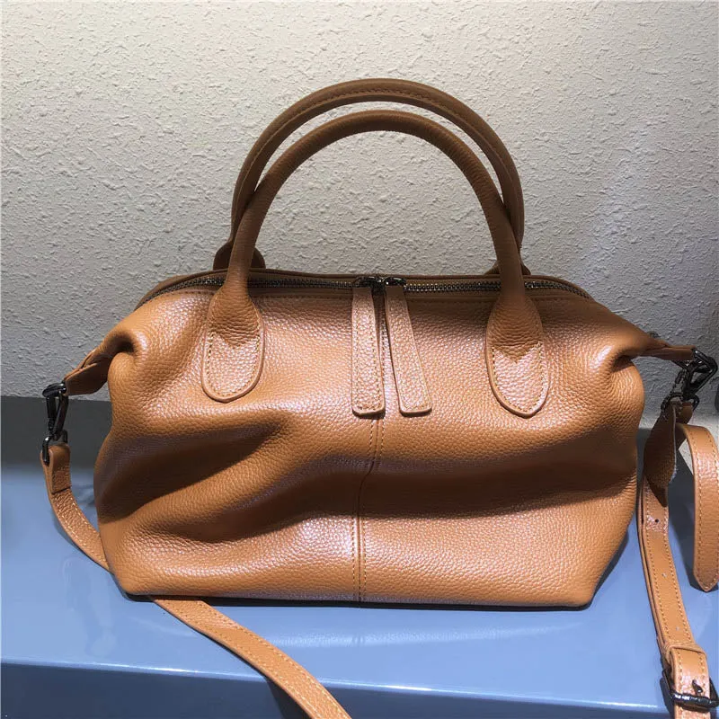 Soft Real Leather Ladies Hand Bag Genuine Leather Purse