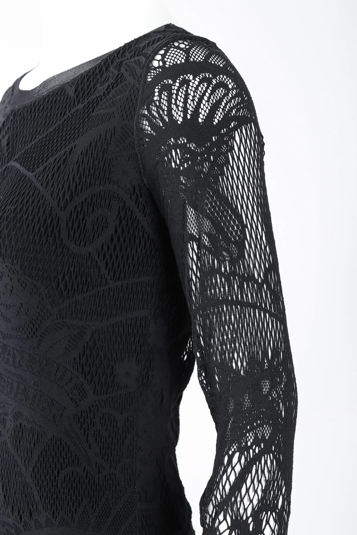 Soleil Crochet Net Mesh Lace Dress