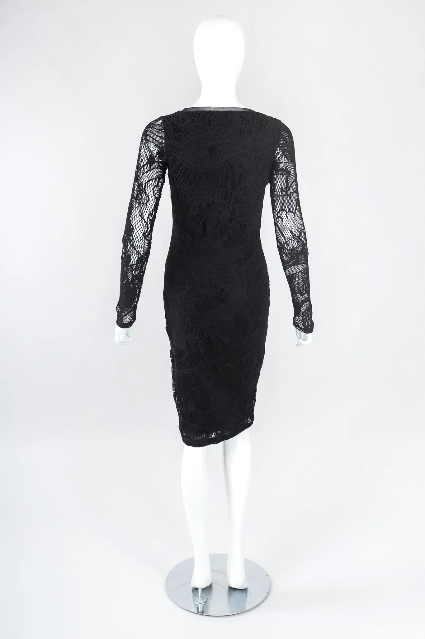 Soleil Crochet Net Mesh Lace Dress