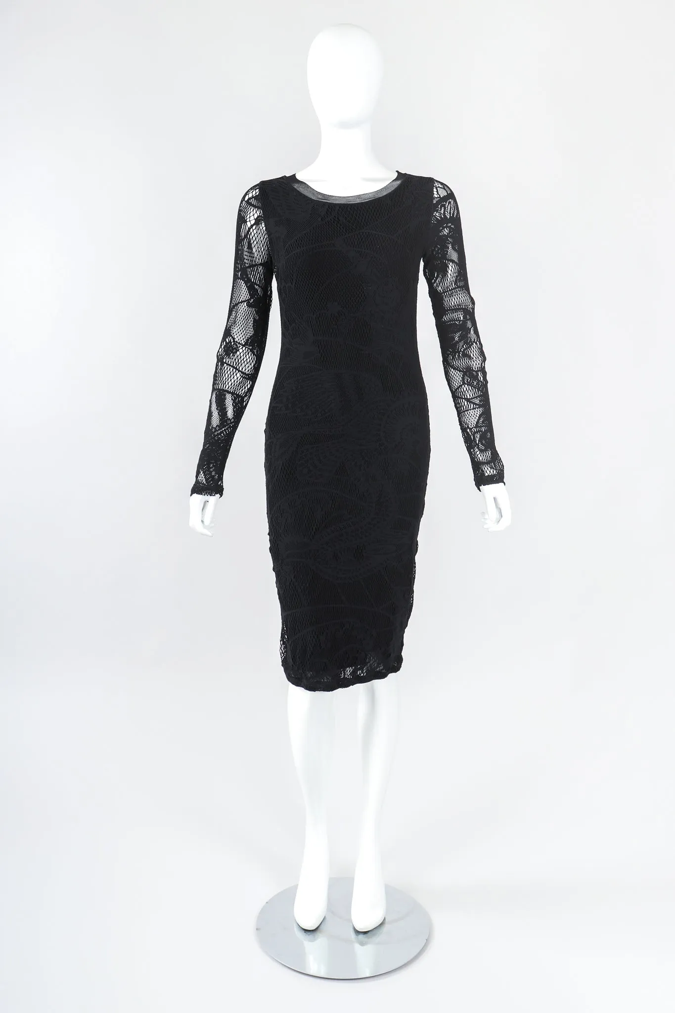 Soleil Crochet Net Mesh Lace Dress
