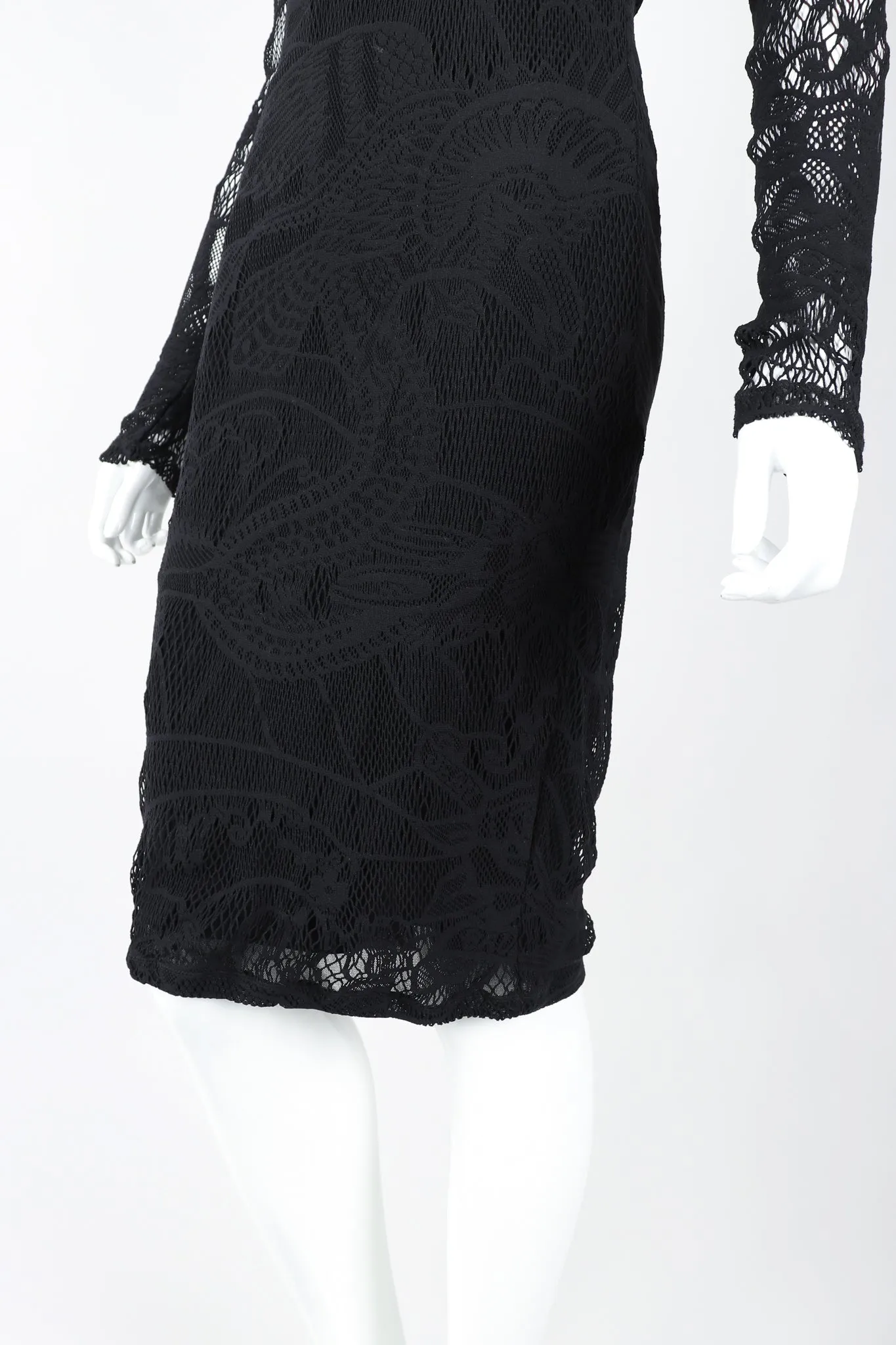Soleil Crochet Net Mesh Lace Dress