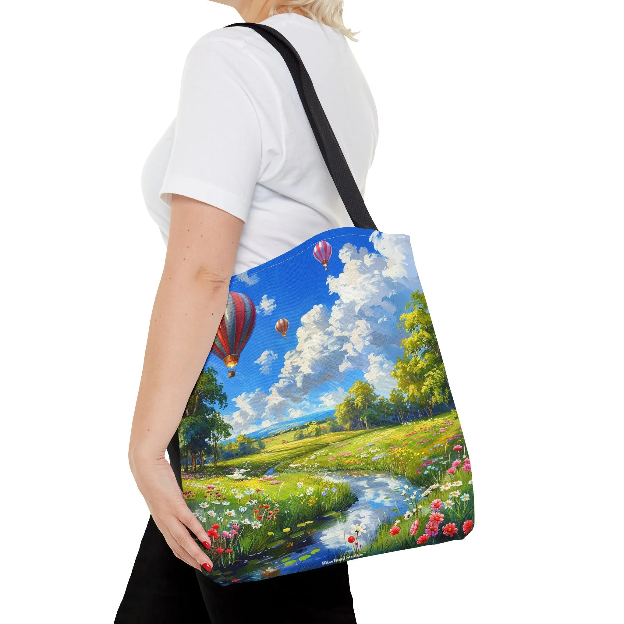 Spring Meadow Soar Tote Bag - Soar into Spring with Style and Adventure! Available in 3 sizes.