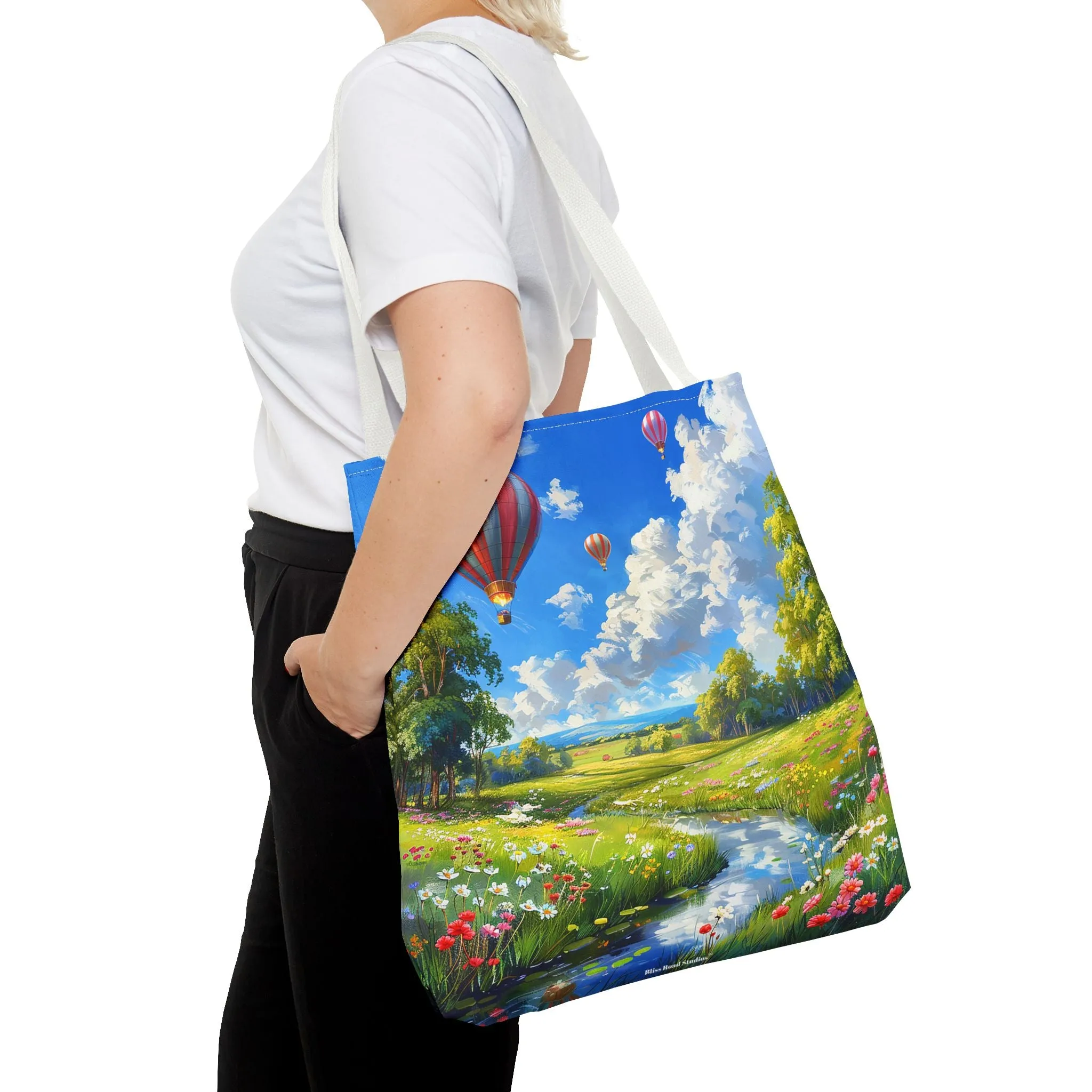 Spring Meadow Soar Tote Bag - Soar into Spring with Style and Adventure! Available in 3 sizes.