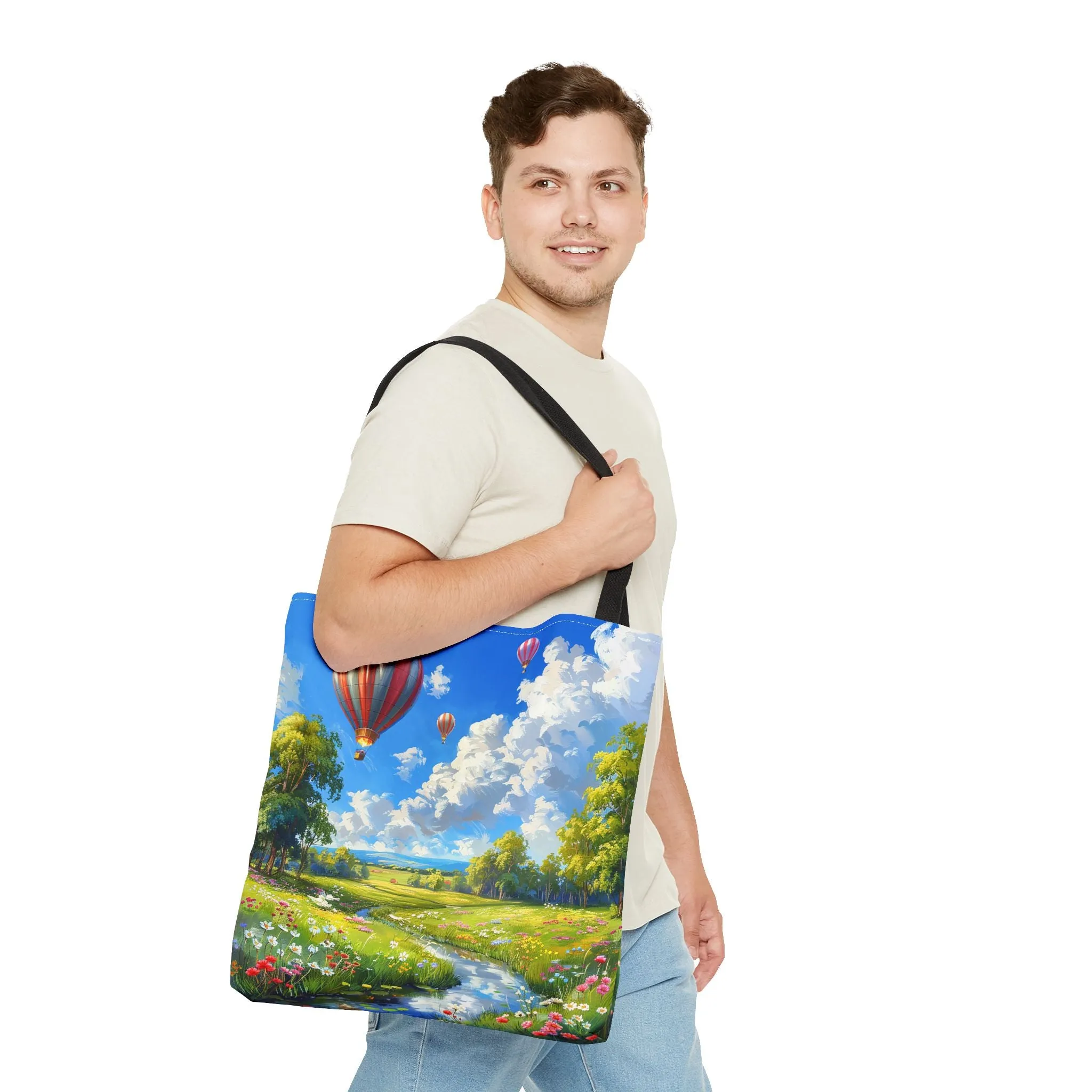 Spring Meadow Soar Tote Bag - Soar into Spring with Style and Adventure! Available in 3 sizes.