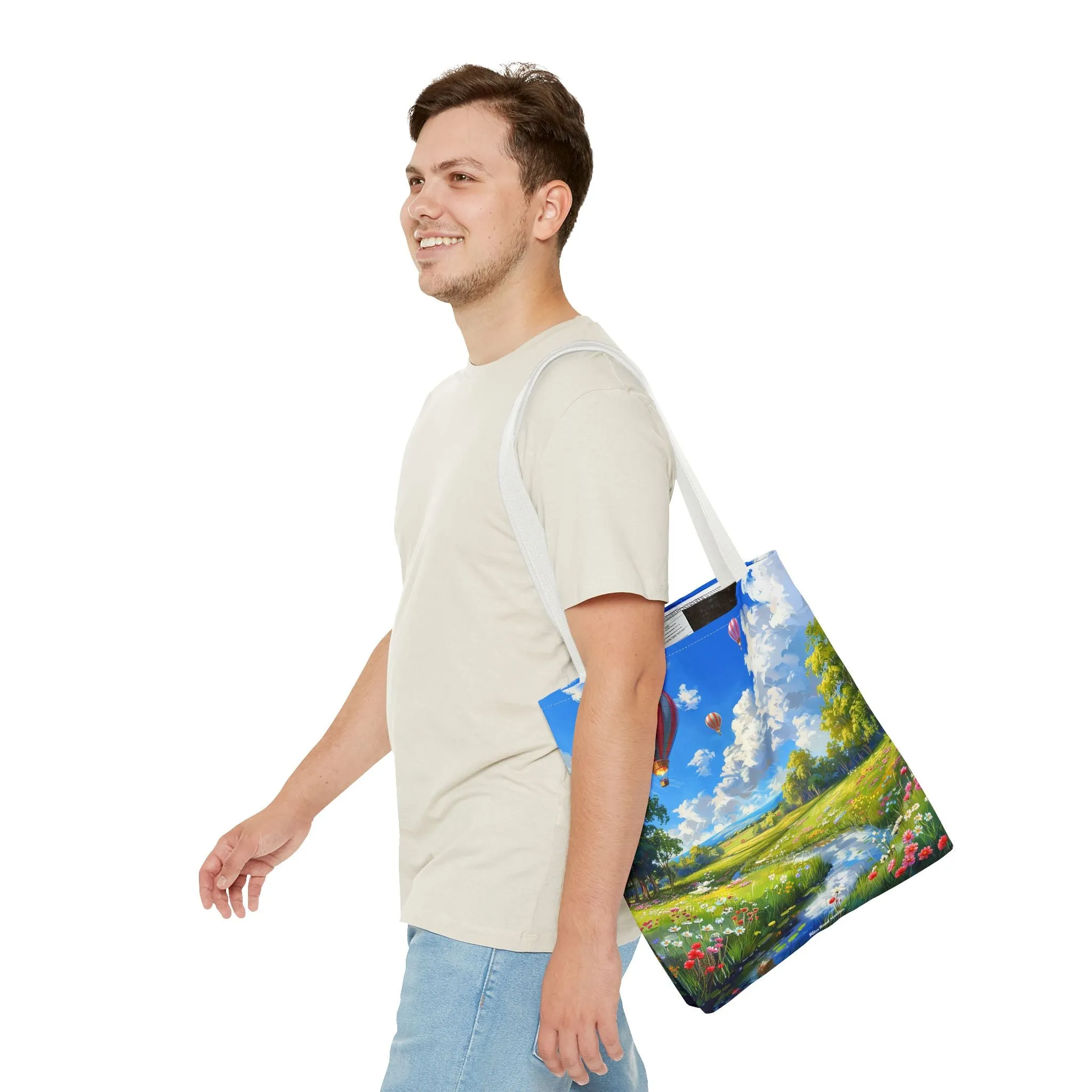 Spring Meadow Soar Tote Bag - Soar into Spring with Style and Adventure! Available in 3 sizes.