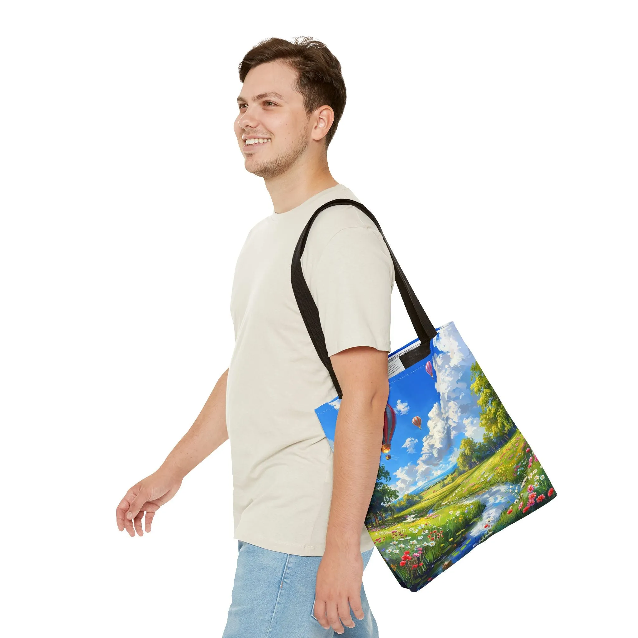 Spring Meadow Soar Tote Bag - Soar into Spring with Style and Adventure! Available in 3 sizes.