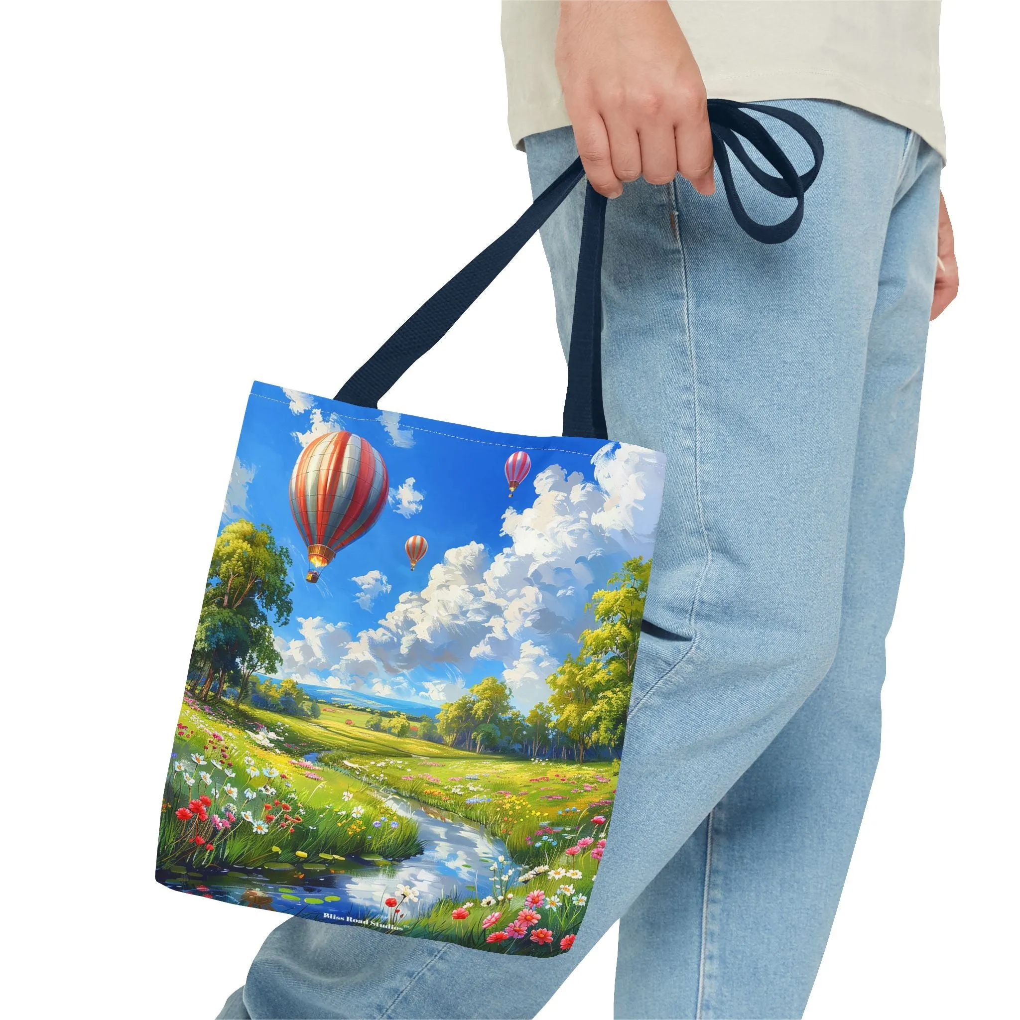Spring Meadow Soar Tote Bag - Soar into Spring with Style and Adventure! Available in 3 sizes.
