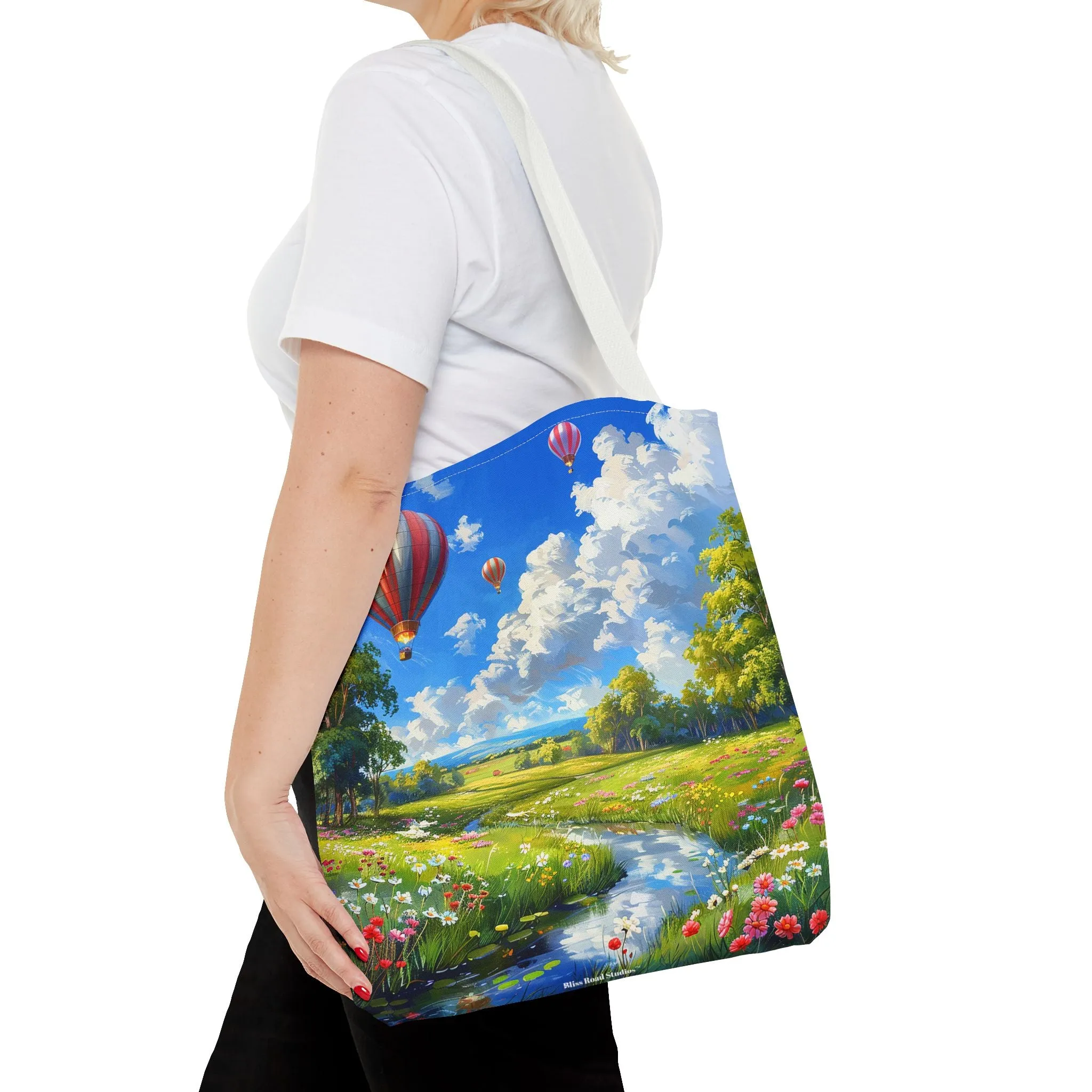 Spring Meadow Soar Tote Bag - Soar into Spring with Style and Adventure! Available in 3 sizes.