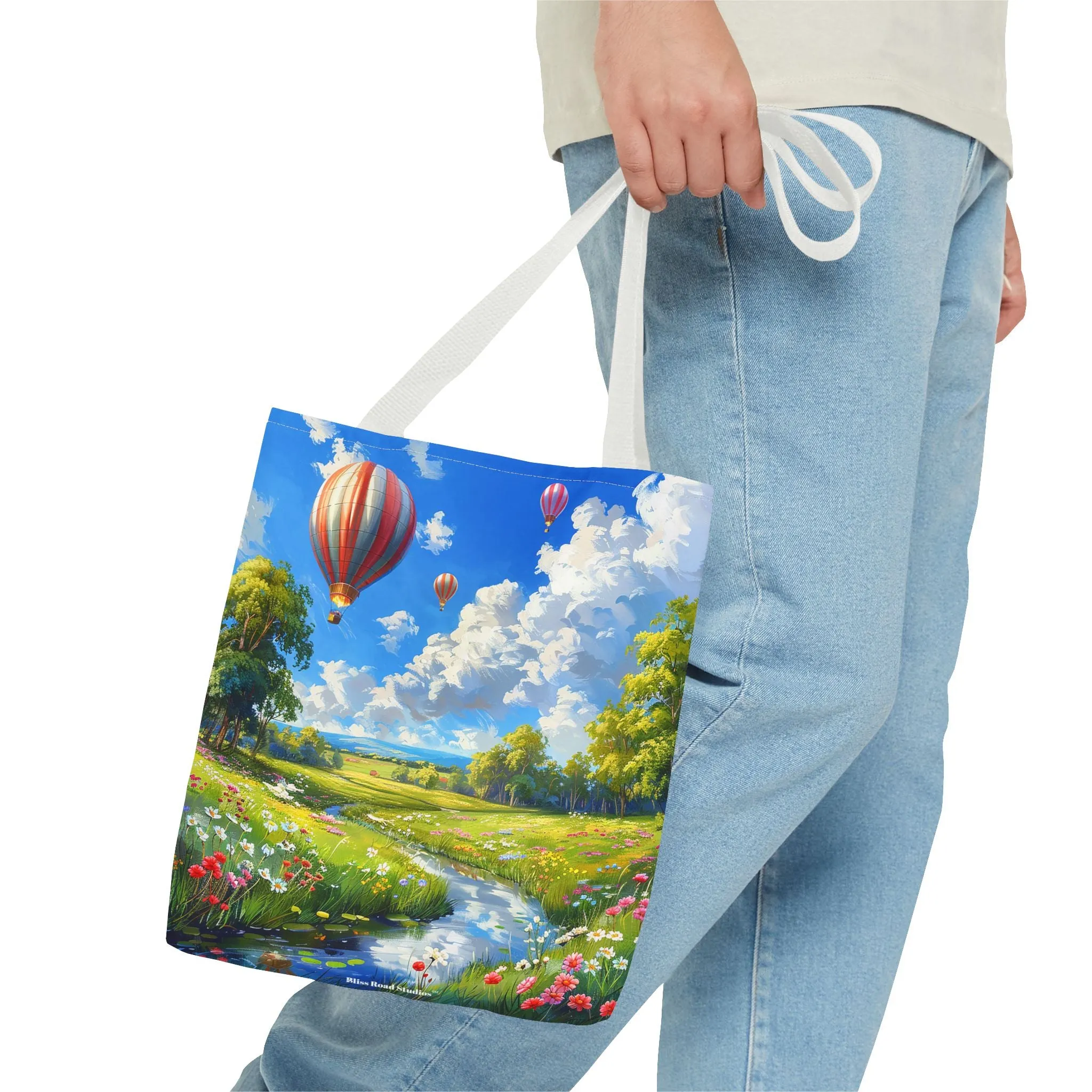 Spring Meadow Soar Tote Bag - Soar into Spring with Style and Adventure! Available in 3 sizes.