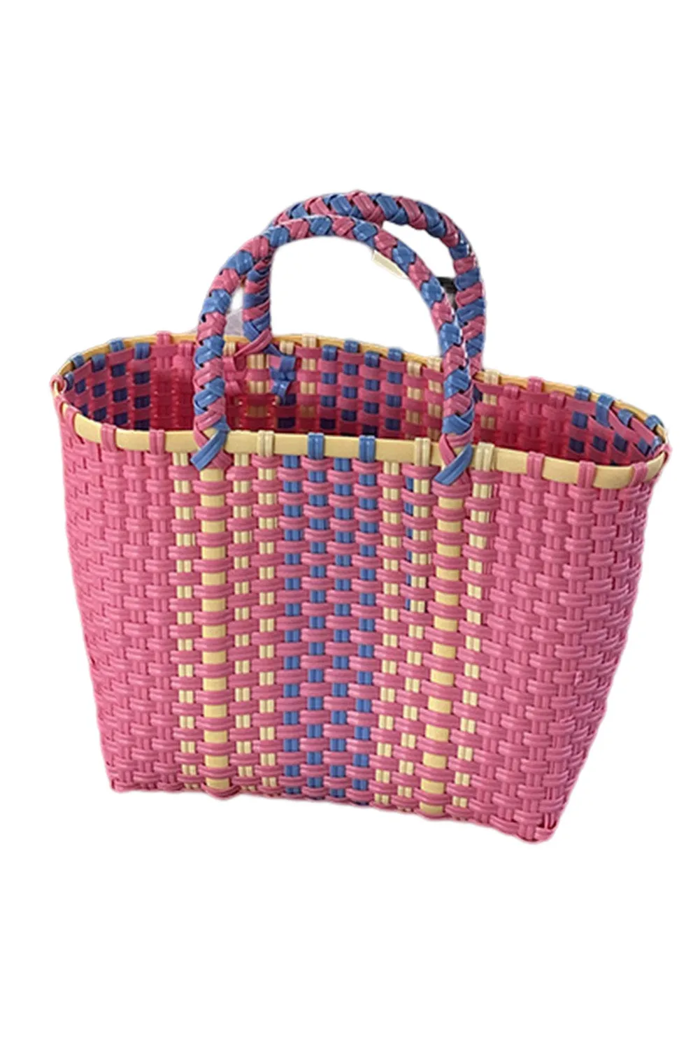 Square Woven Basket Tote Bag 19*12*18cm