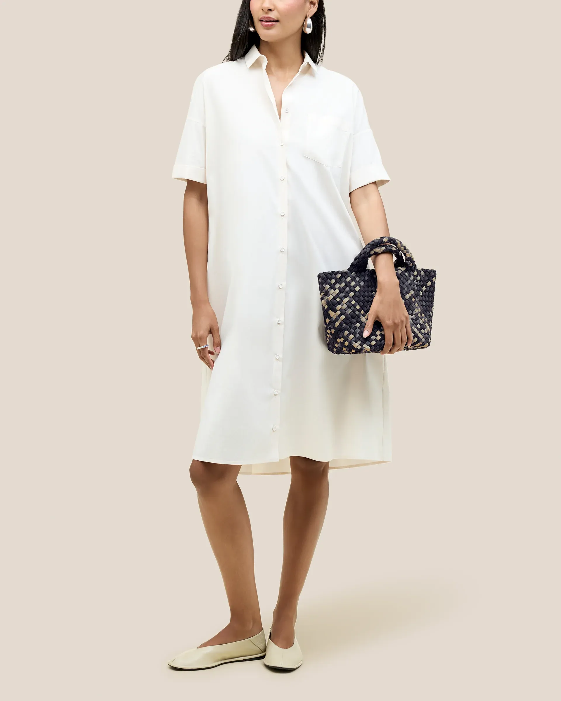 ST BARTHS SMALL TOTE WATERCOLOR IN NIMBUS