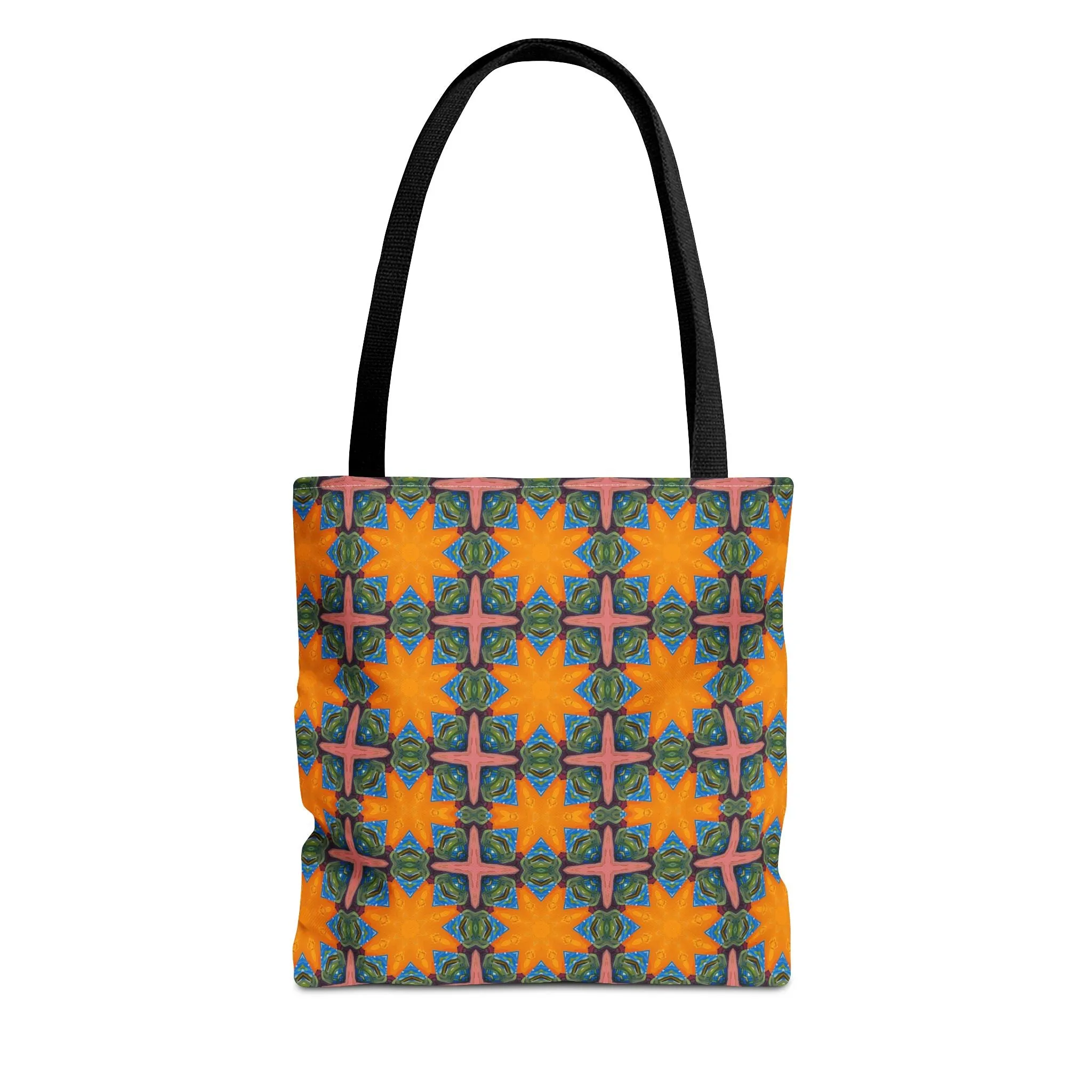 Starburst Mosaic Voyage Tote Bag - Carry Tapestry Elegance with a Starburst of Color! Available in 3 sizes.