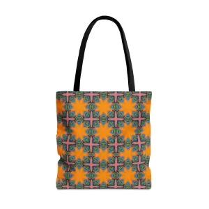 Starburst Mosaic Voyage Tote Bag - Carry Tapestry Elegance with a Starburst of Color! Available in 3 sizes.