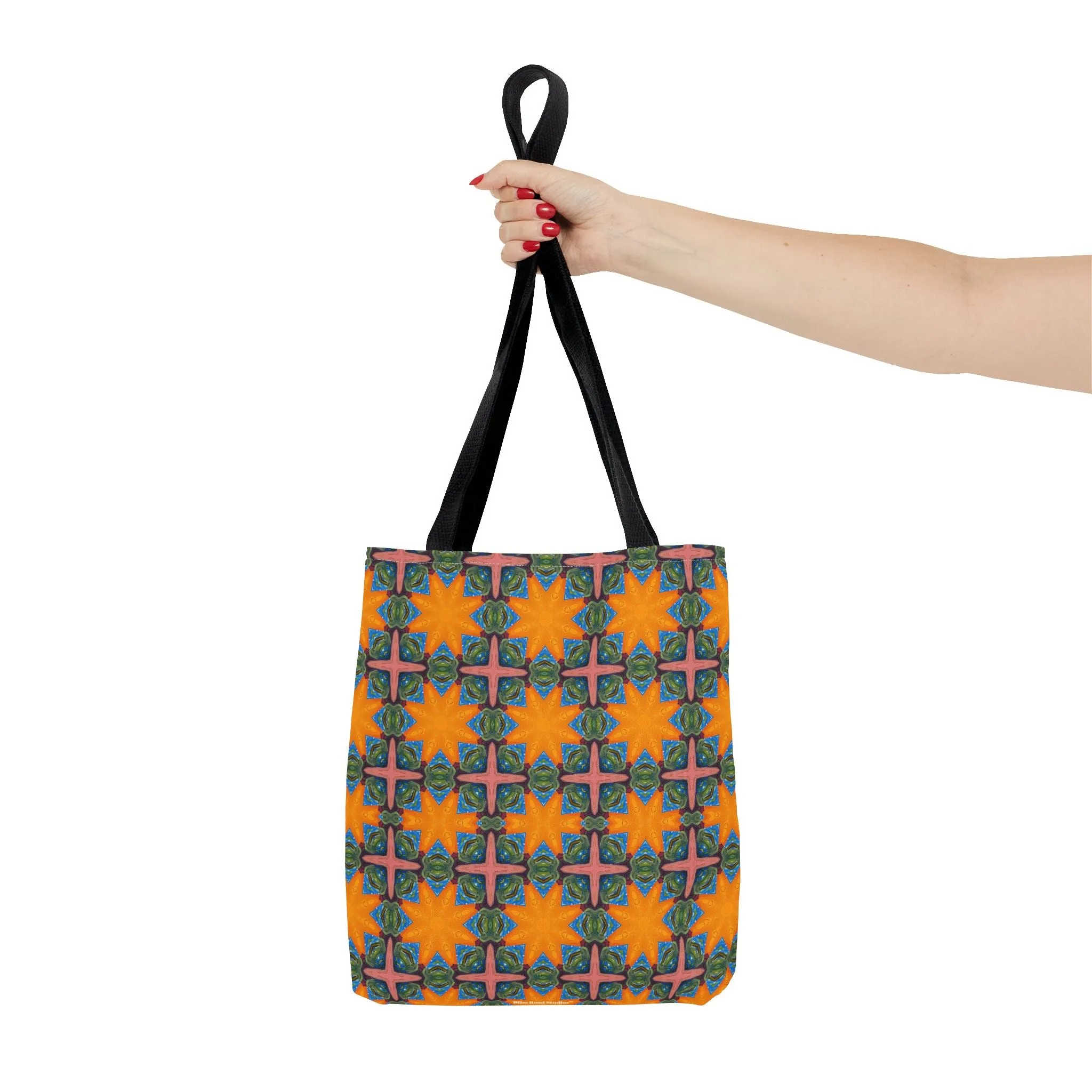 Starburst Mosaic Voyage Tote Bag - Carry Tapestry Elegance with a Starburst of Color! Available in 3 sizes.