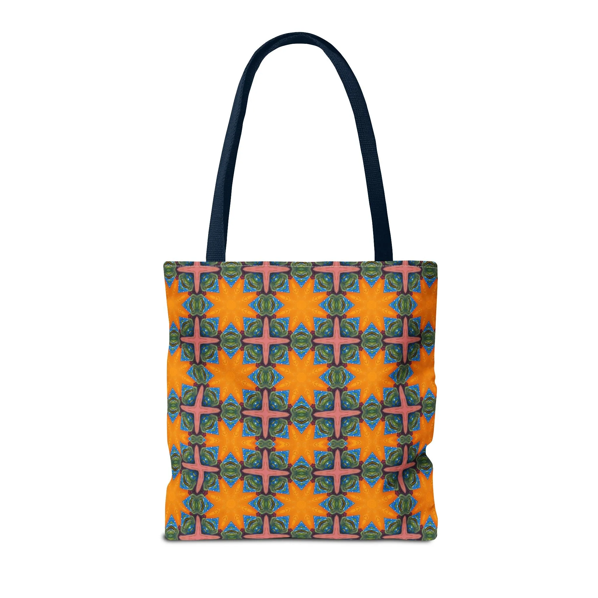 Starburst Mosaic Voyage Tote Bag - Carry Tapestry Elegance with a Starburst of Color! Available in 3 sizes.
