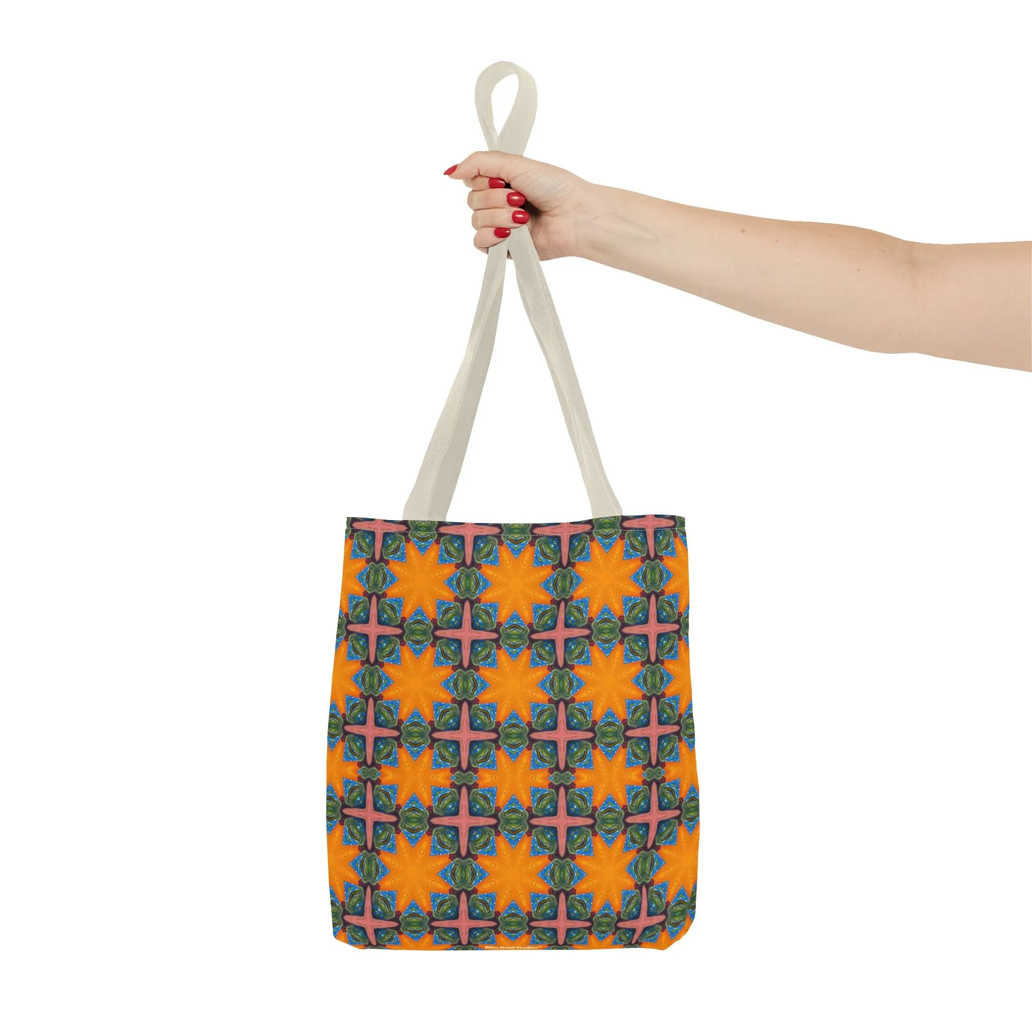 Starburst Mosaic Voyage Tote Bag - Carry Tapestry Elegance with a Starburst of Color! Available in 3 sizes.