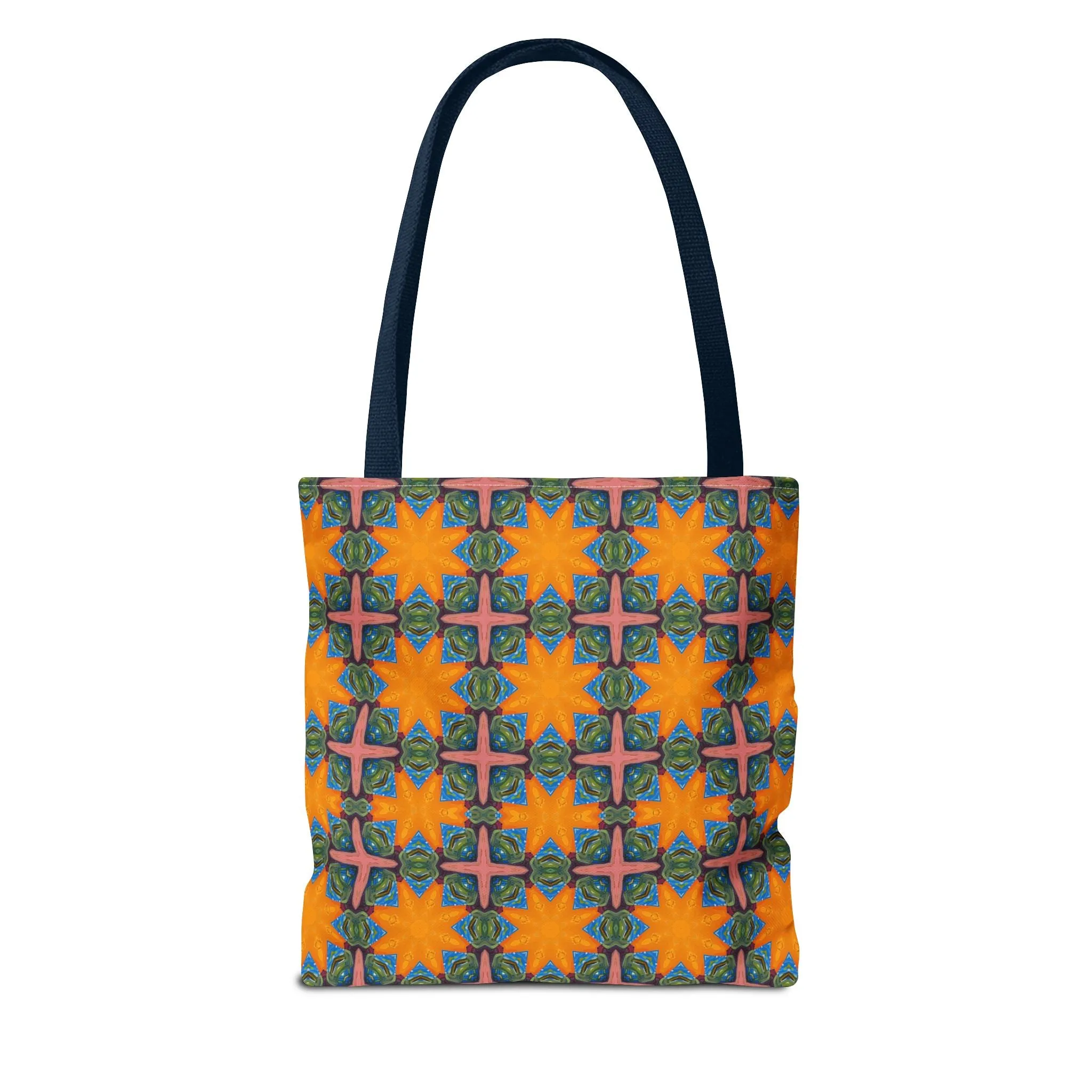 Starburst Mosaic Voyage Tote Bag - Carry Tapestry Elegance with a Starburst of Color! Available in 3 sizes.