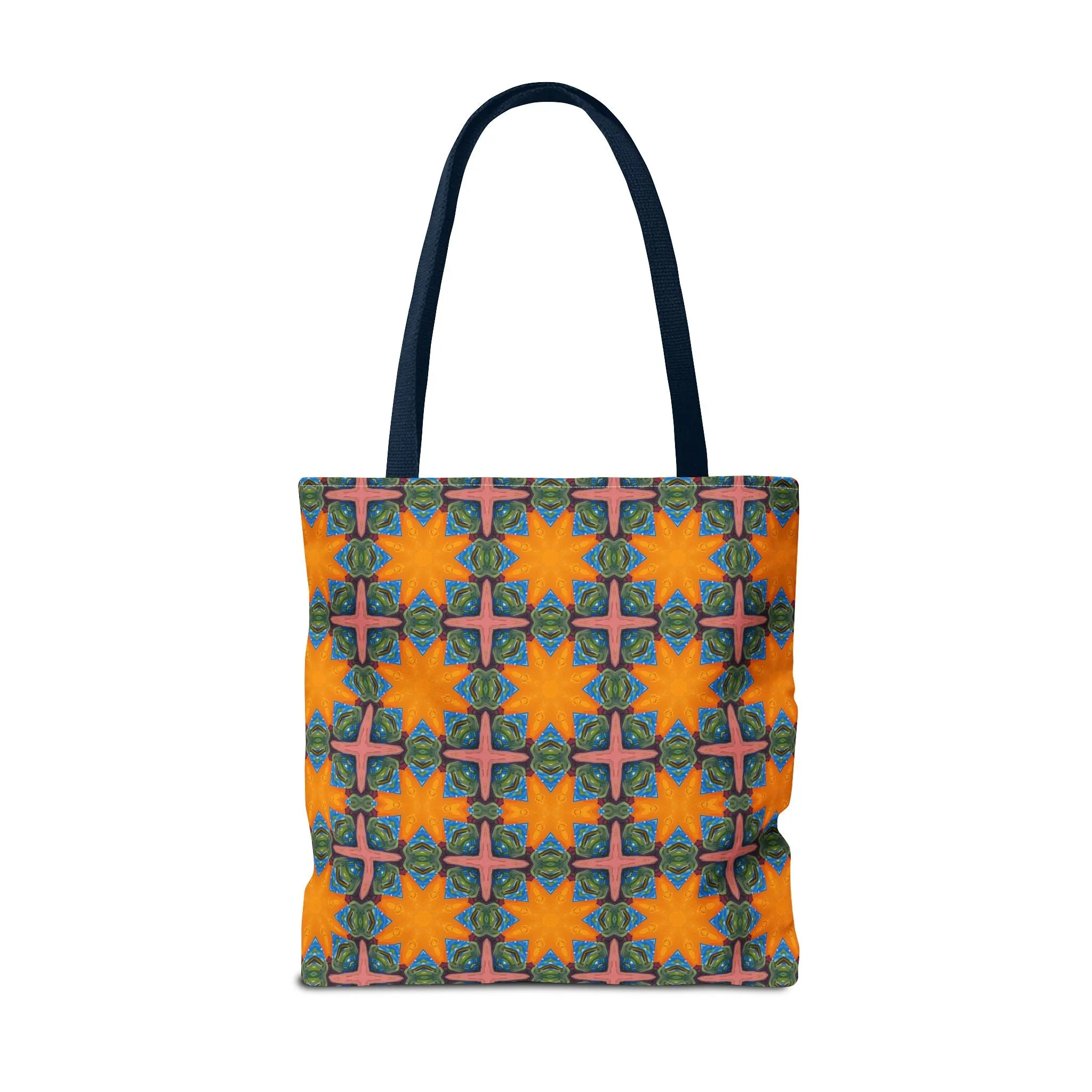 Starburst Mosaic Voyage Tote Bag - Carry Tapestry Elegance with a Starburst of Color! Available in 3 sizes.