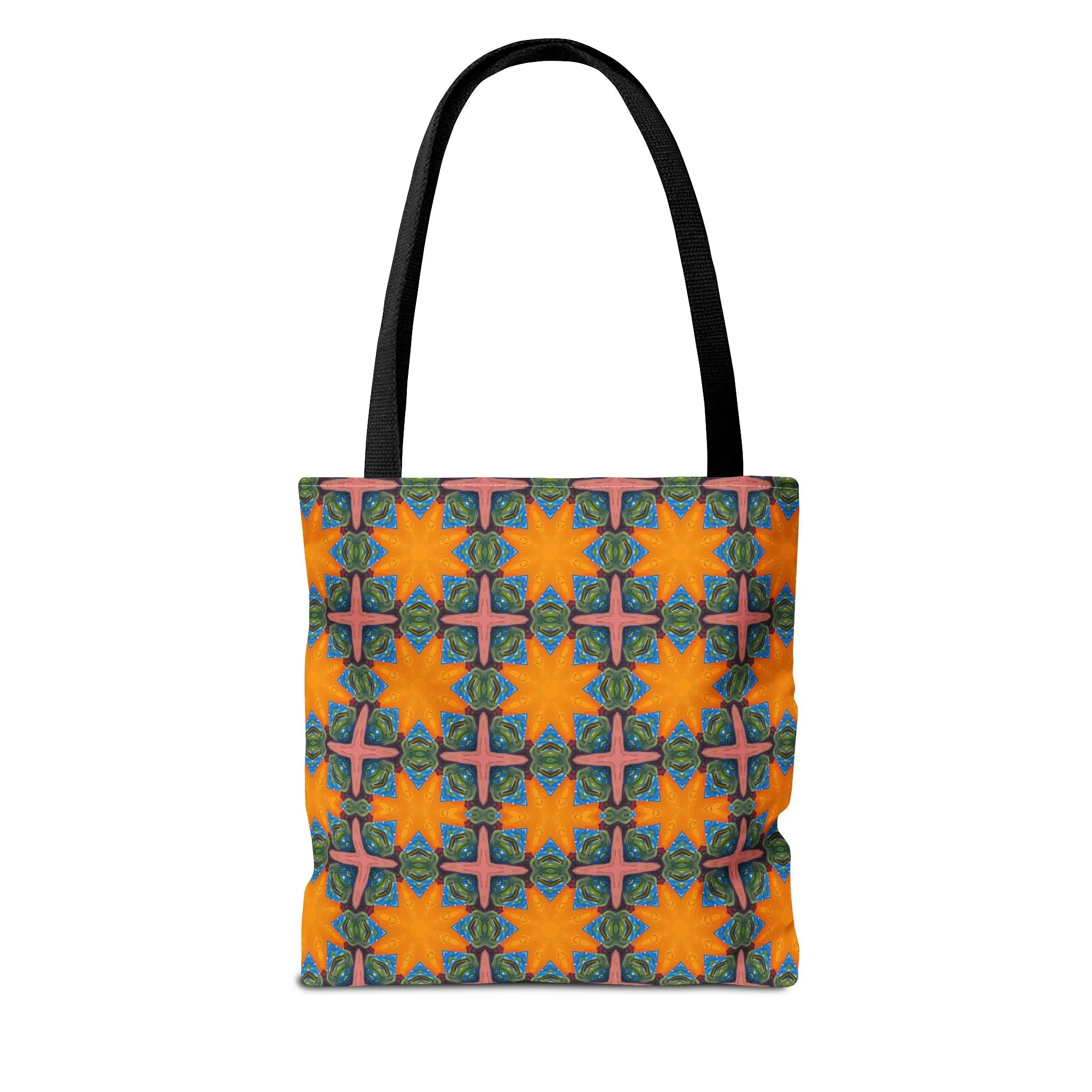 Starburst Mosaic Voyage Tote Bag - Carry Tapestry Elegance with a Starburst of Color! Available in 3 sizes.