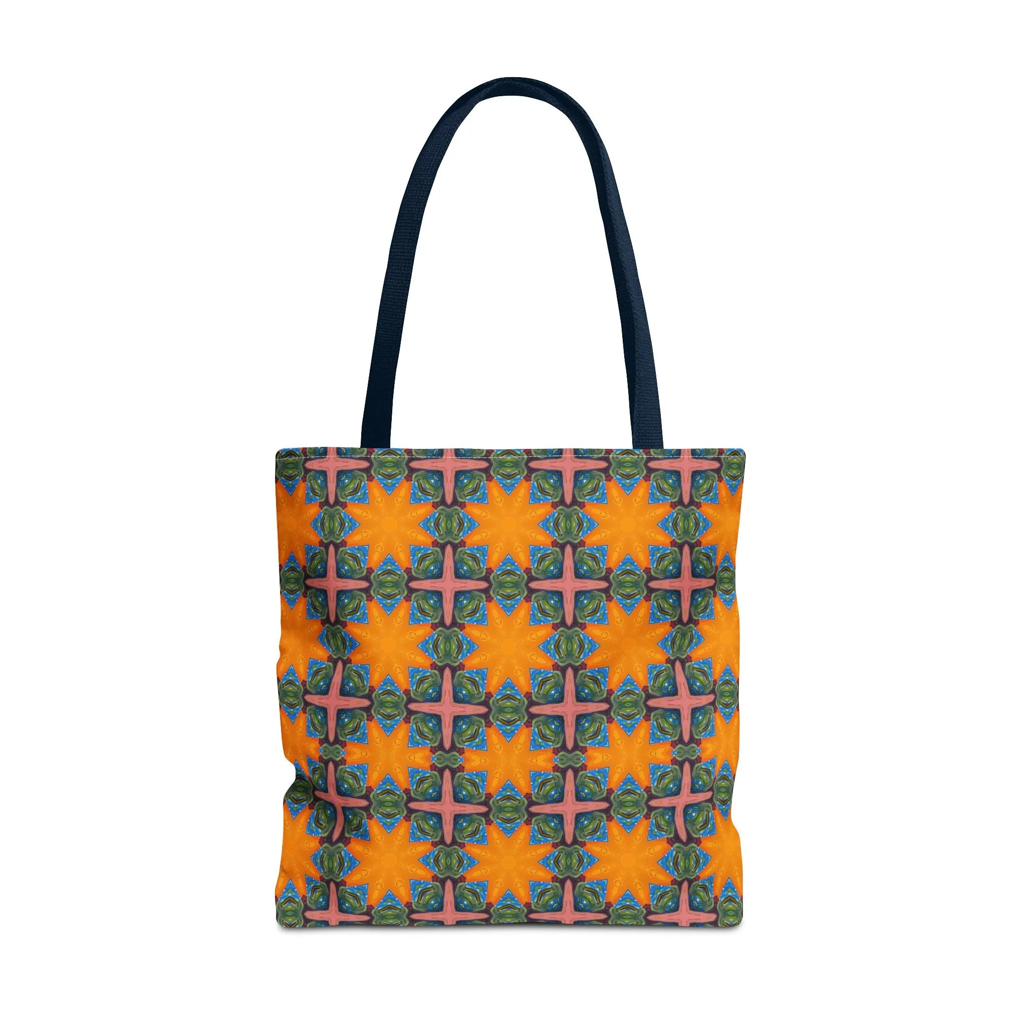 Starburst Mosaic Voyage Tote Bag - Carry Tapestry Elegance with a Starburst of Color! Available in 3 sizes.
