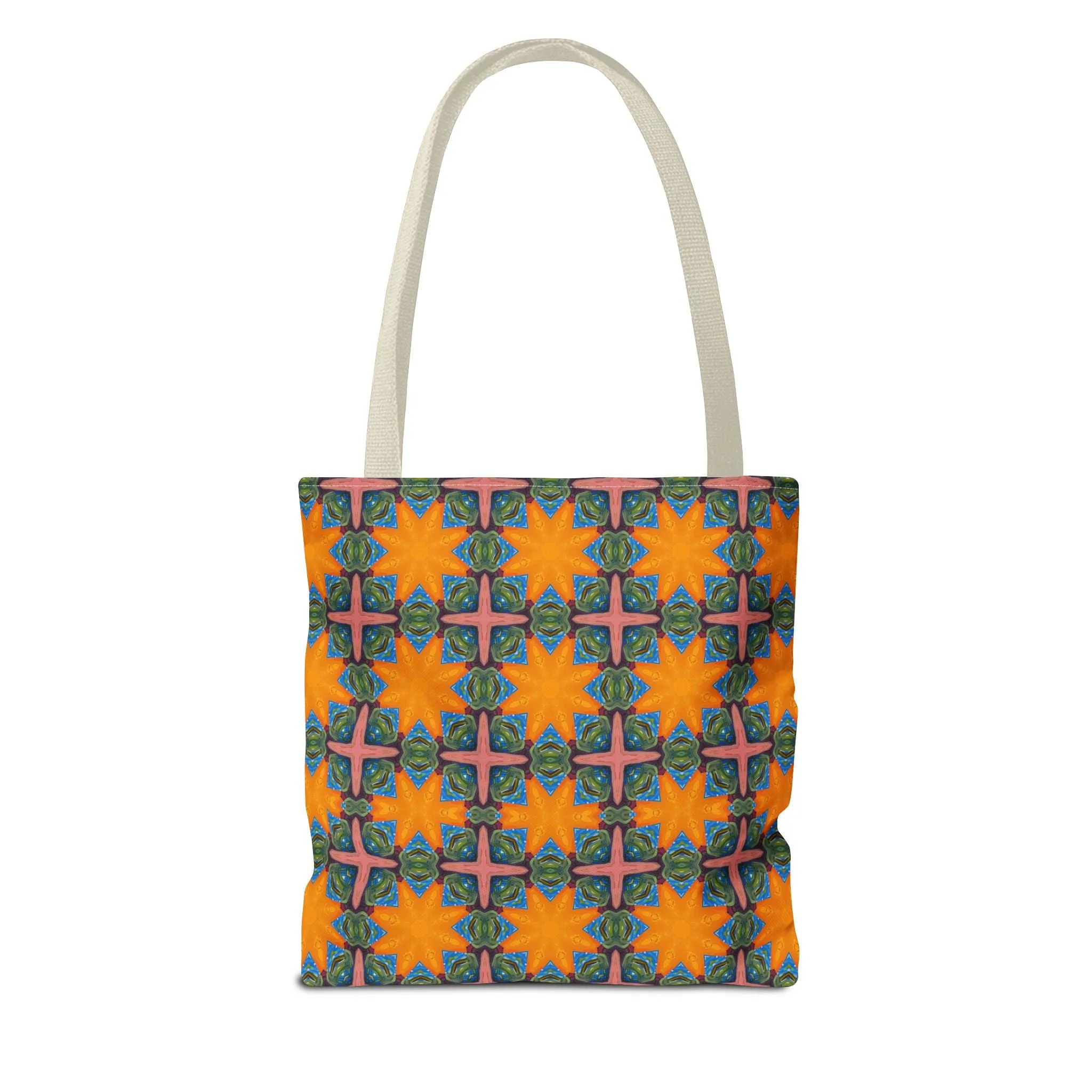 Starburst Mosaic Voyage Tote Bag - Carry Tapestry Elegance with a Starburst of Color! Available in 3 sizes.