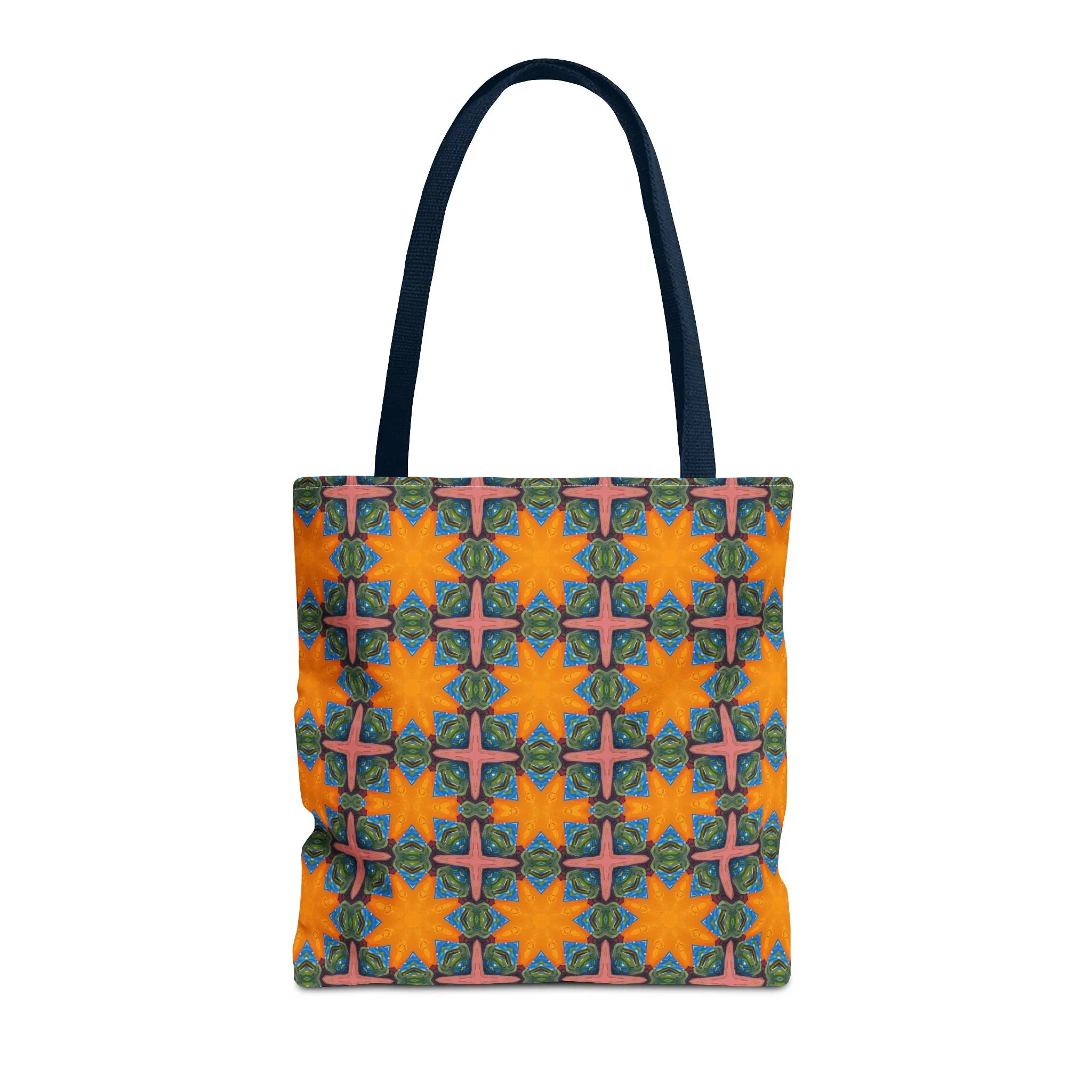 Starburst Mosaic Voyage Tote Bag - Carry Tapestry Elegance with a Starburst of Color! Available in 3 sizes.